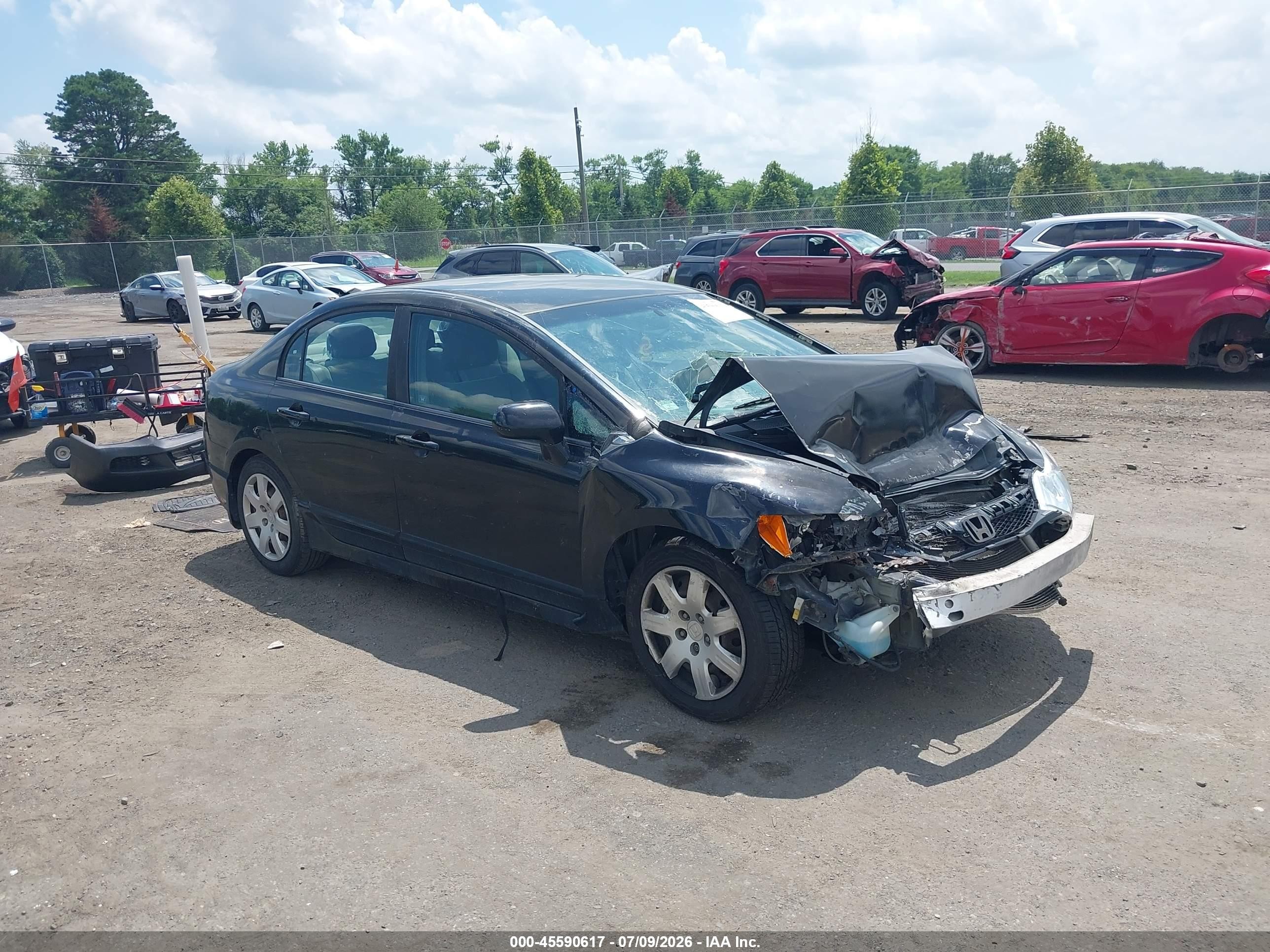 2011 Honda Civic Lx Black vin: 19XFA1F50BE002907