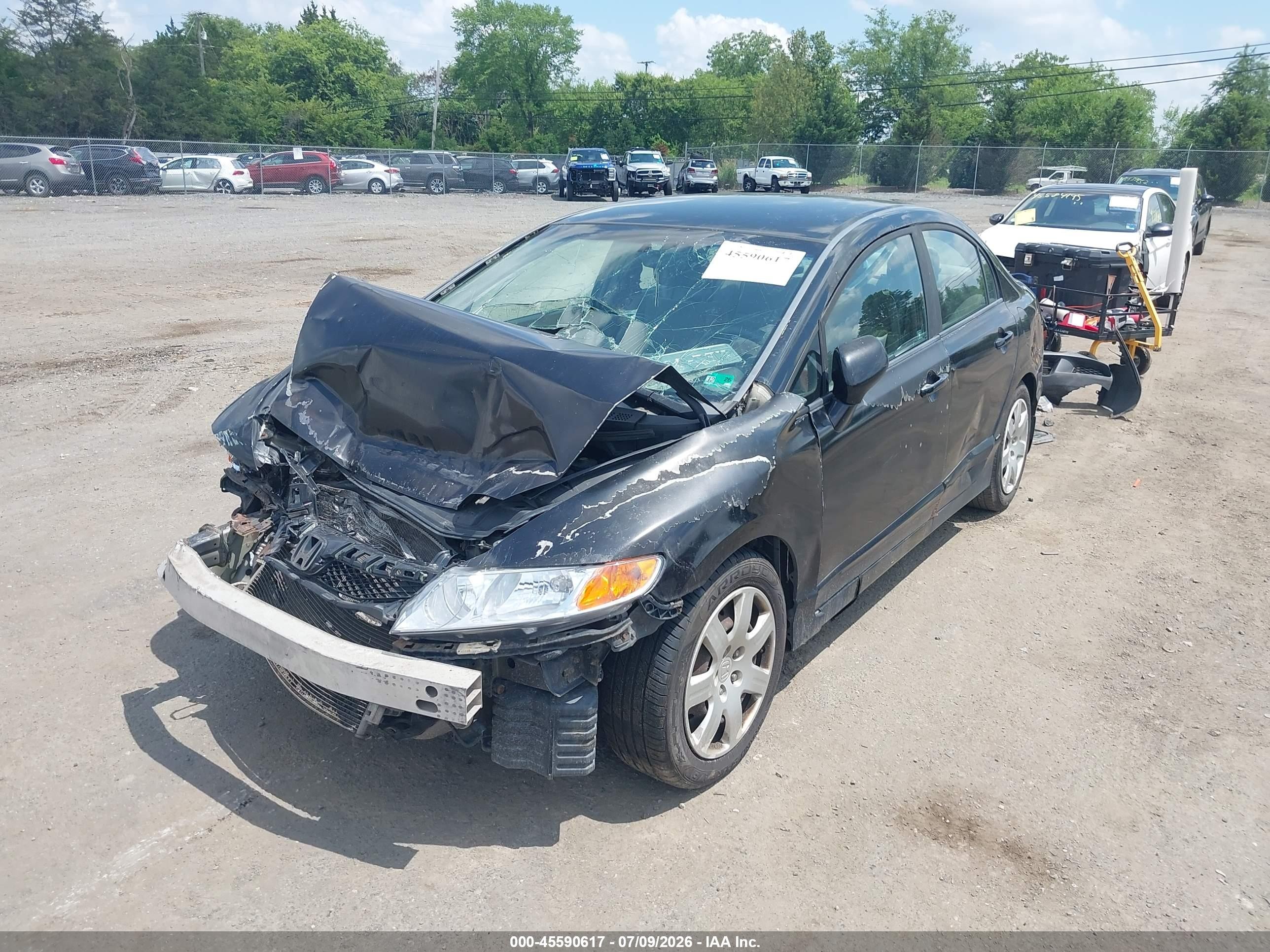2011 Honda Civic Lx Black vin: 19XFA1F50BE002907