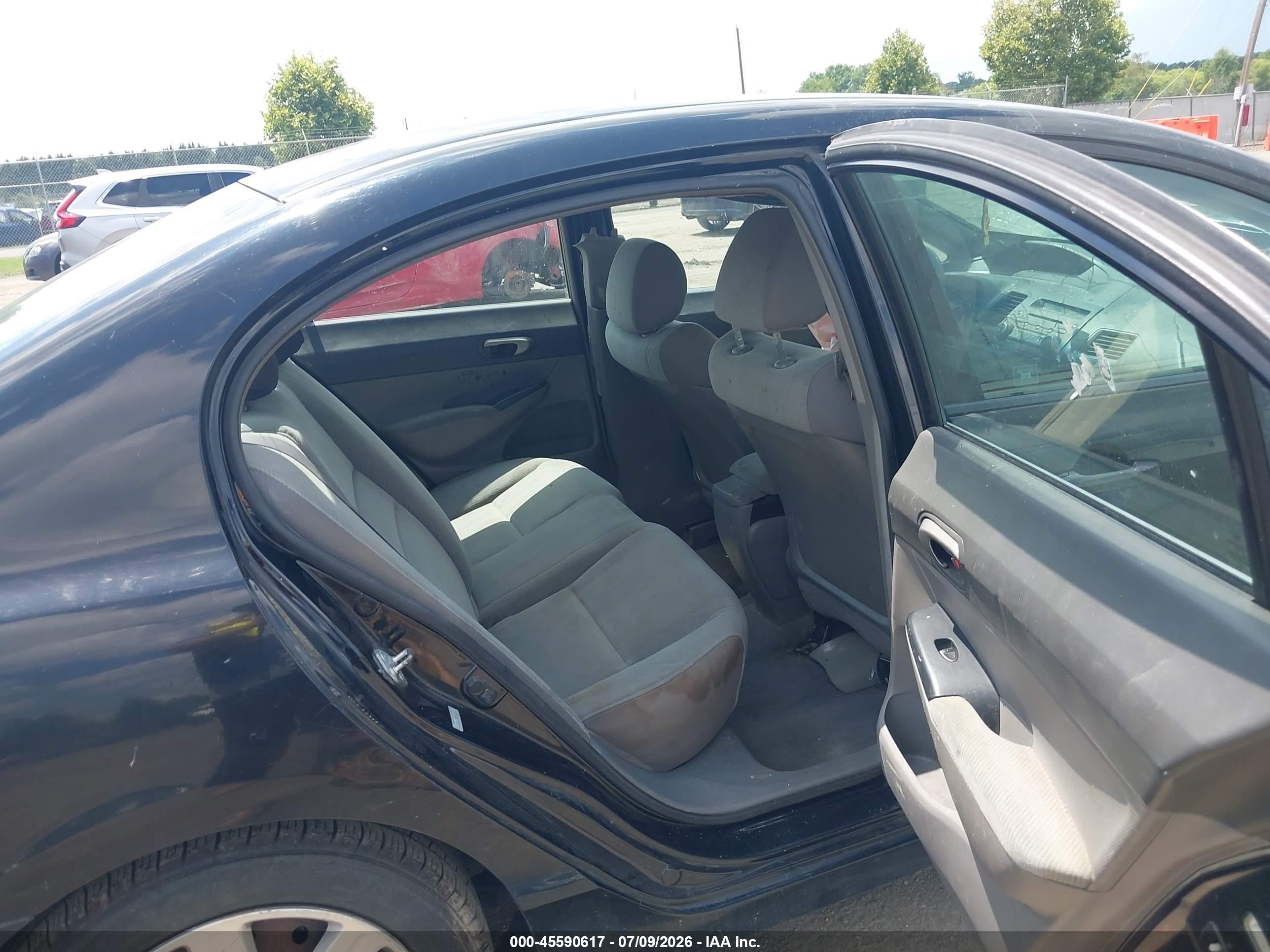 2011 Honda Civic Lx Black vin: 19XFA1F50BE002907