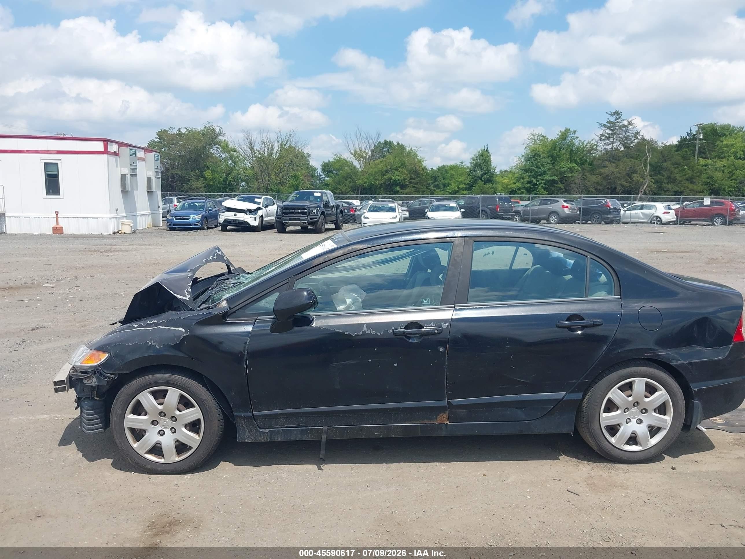 2011 Honda Civic Lx Black vin: 19XFA1F50BE002907