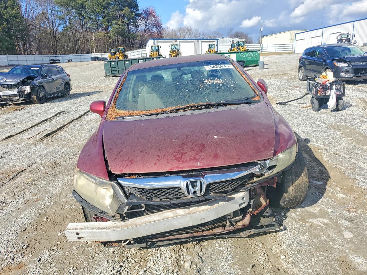 2011 Honda Civic Lx Темно-бордовый vin: 19XFA1F50BE008397