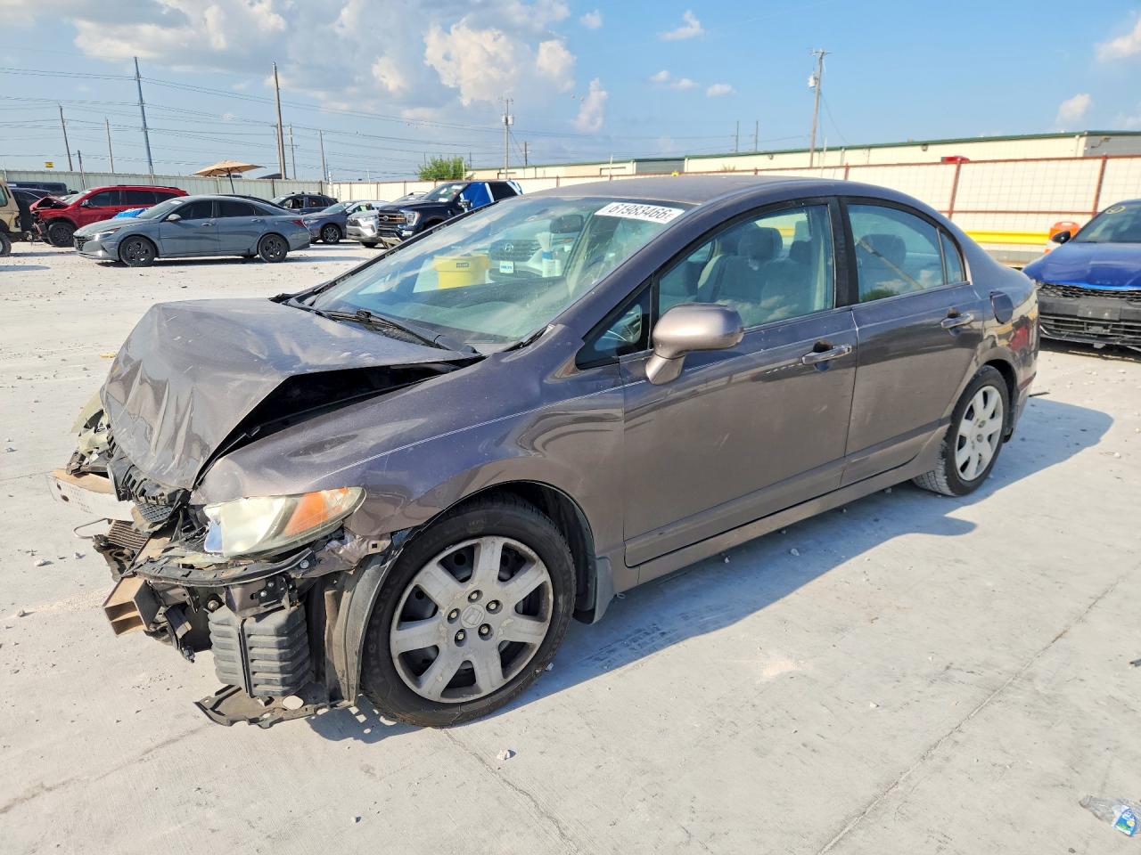 2011 Honda Civic Lx Brown vin: 19XFA1F50BE019870