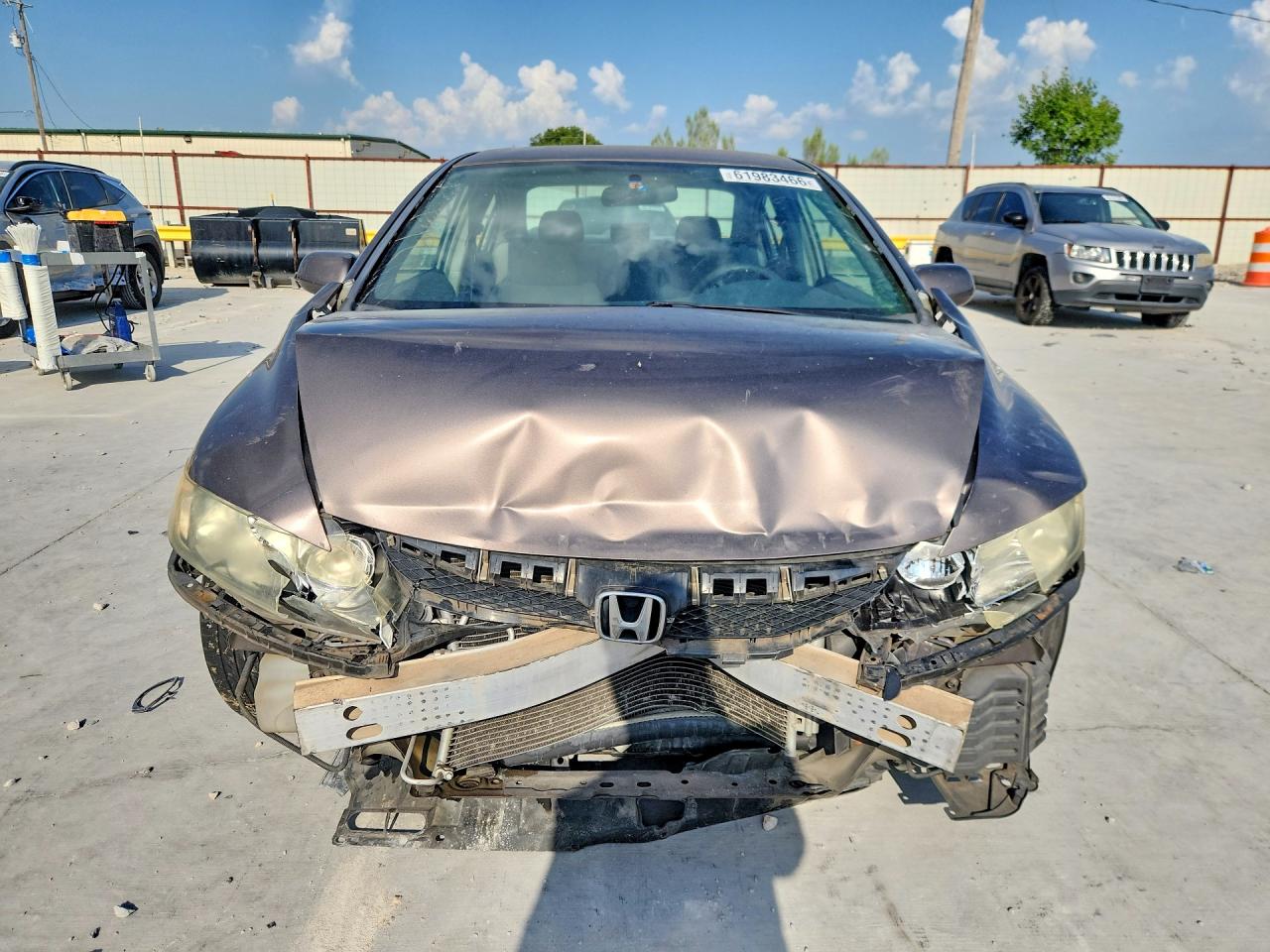 2011 Honda Civic Lx Brown vin: 19XFA1F50BE019870