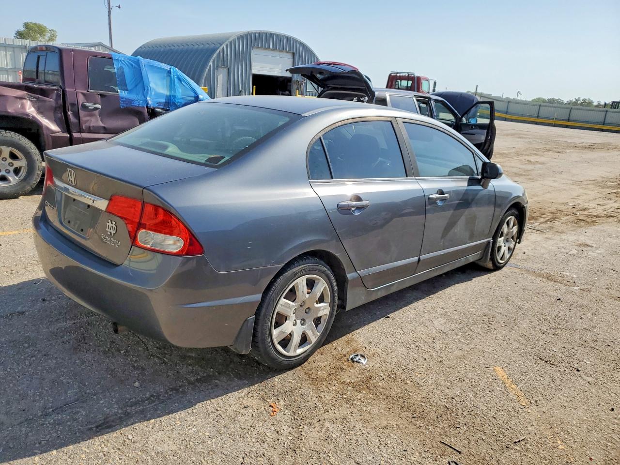 2011 Honda Civic Lx Серый vin: 19XFA1F50BE027788