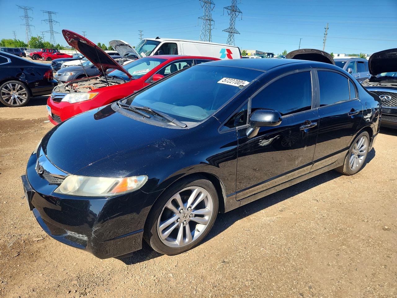 2011 Honda Civic Lx Черный vin: 19XFA1F50BE041299