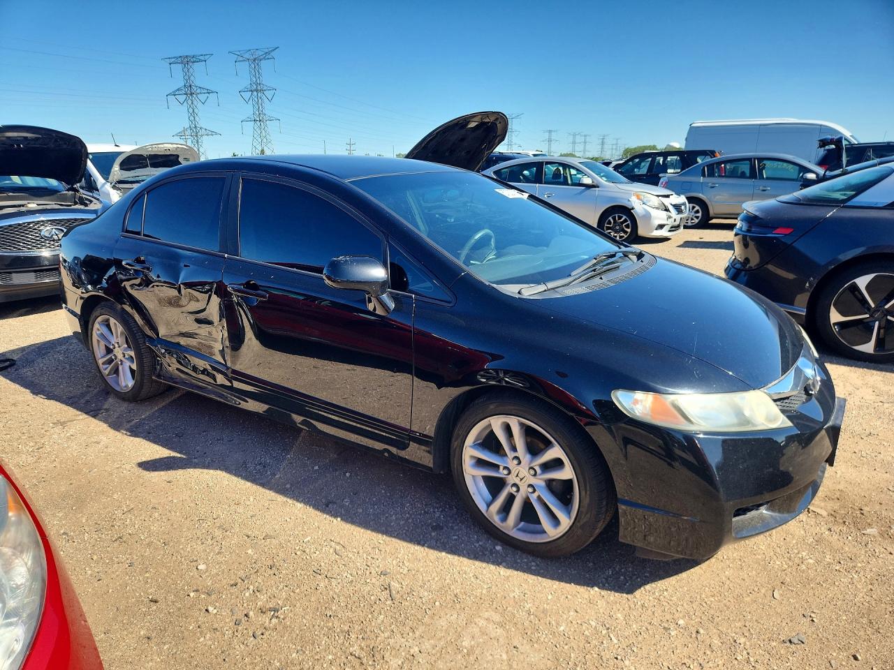 2011 Honda Civic Lx Черный vin: 19XFA1F50BE041299