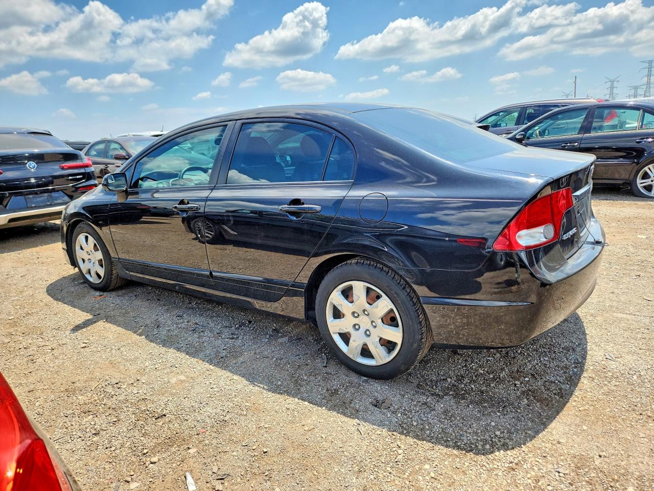 2011 Honda Civic Lx Black vin: 19XFA1F50BE047278