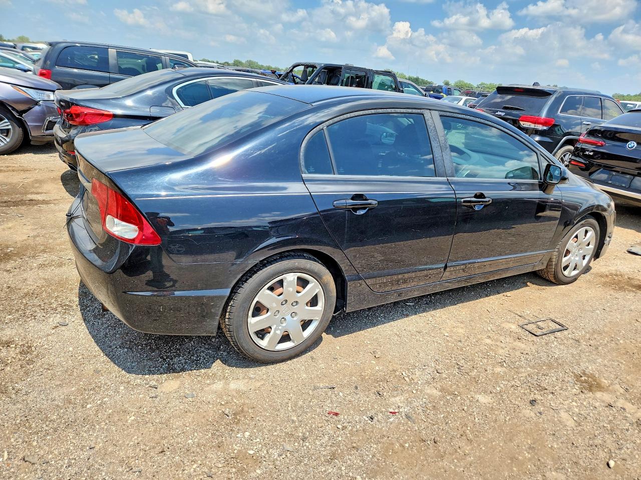 2011 Honda Civic Lx Black vin: 19XFA1F50BE047278