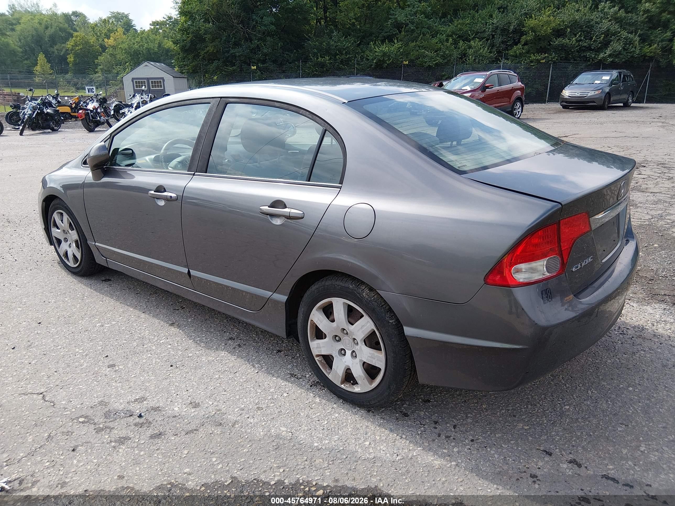 2011 Honda Civic Lx Gray vin: 19XFA1F50BE048866