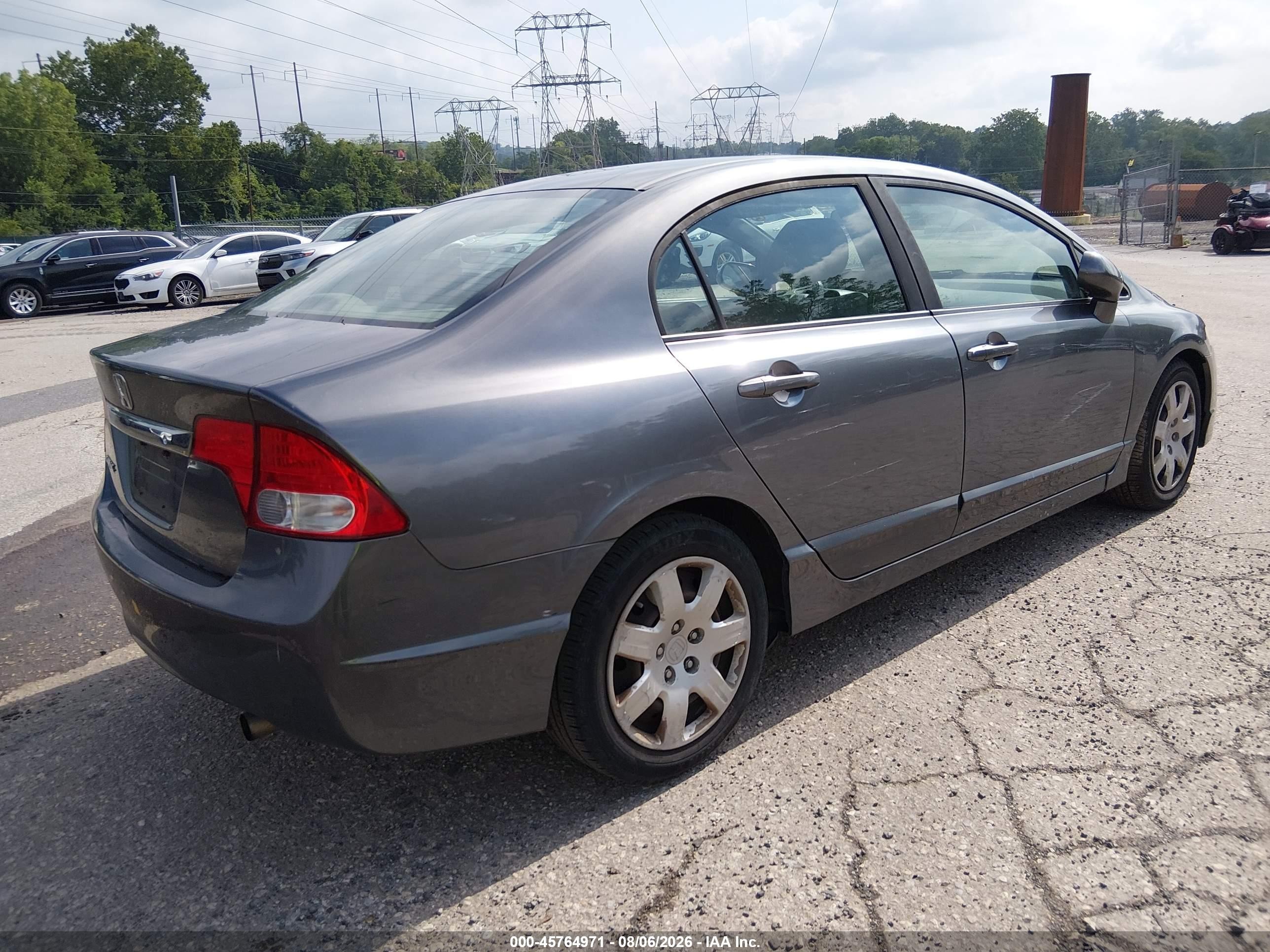 2011 Honda Civic Lx Gray vin: 19XFA1F50BE048866