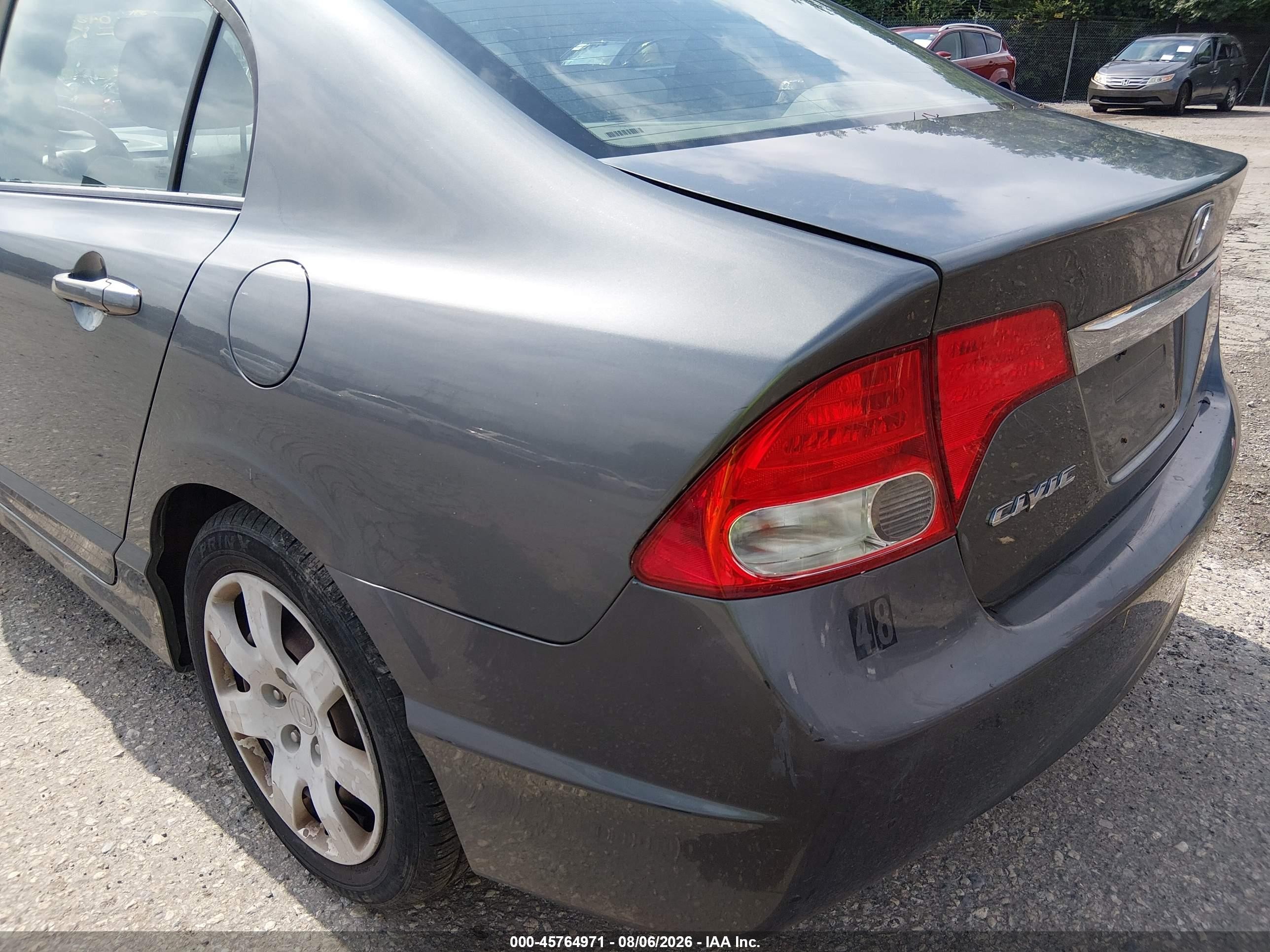 2011 Honda Civic Lx Gray vin: 19XFA1F50BE048866