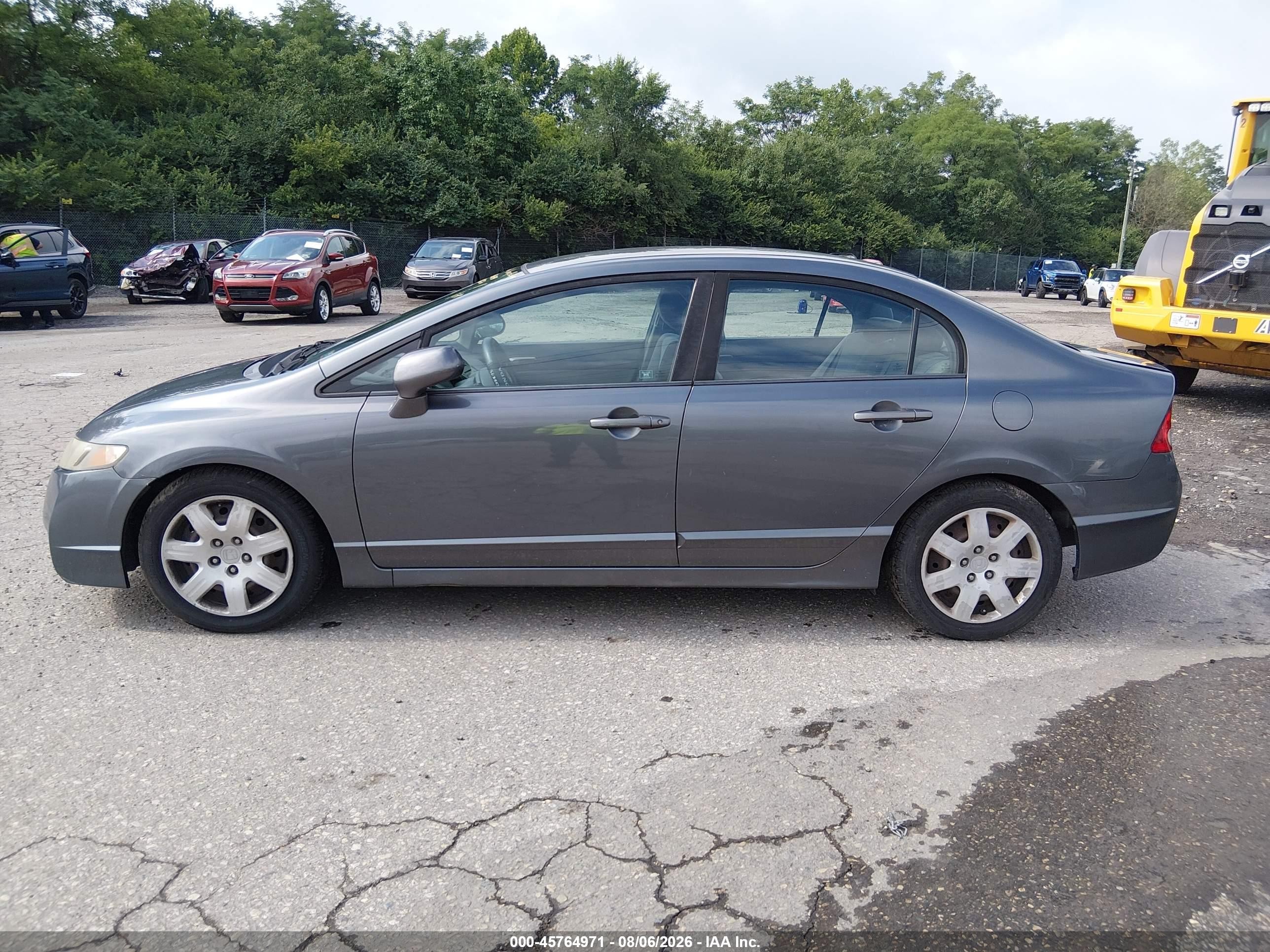 2011 Honda Civic Lx Gray vin: 19XFA1F50BE048866