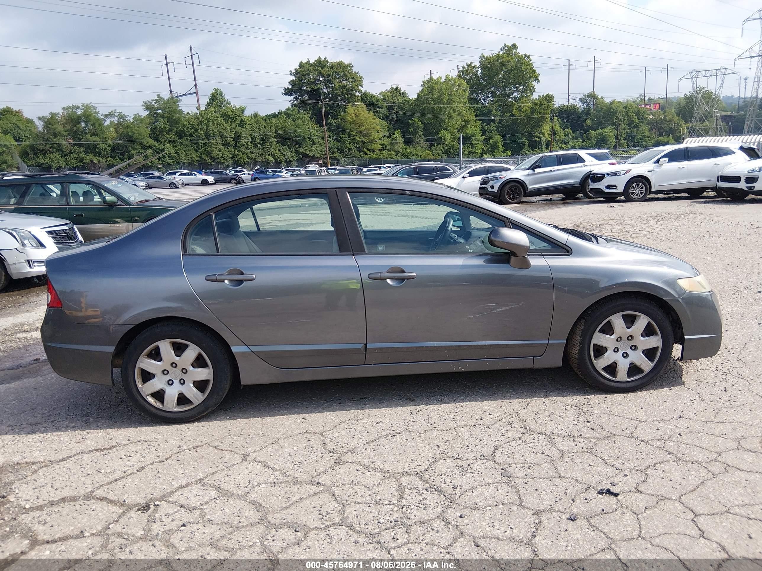 2011 Honda Civic Lx Gray vin: 19XFA1F50BE048866