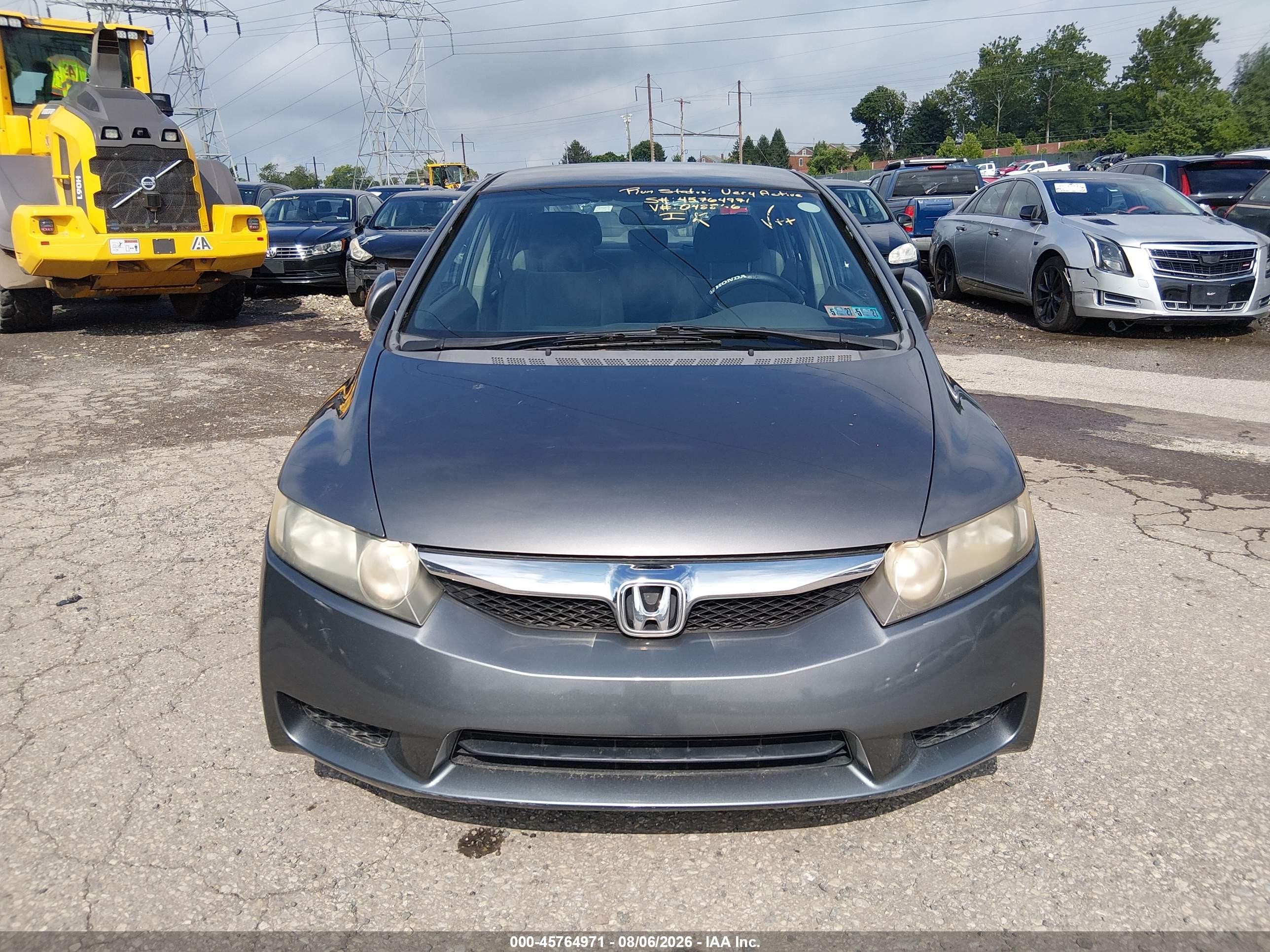 2011 Honda Civic Lx Gray vin: 19XFA1F50BE048866