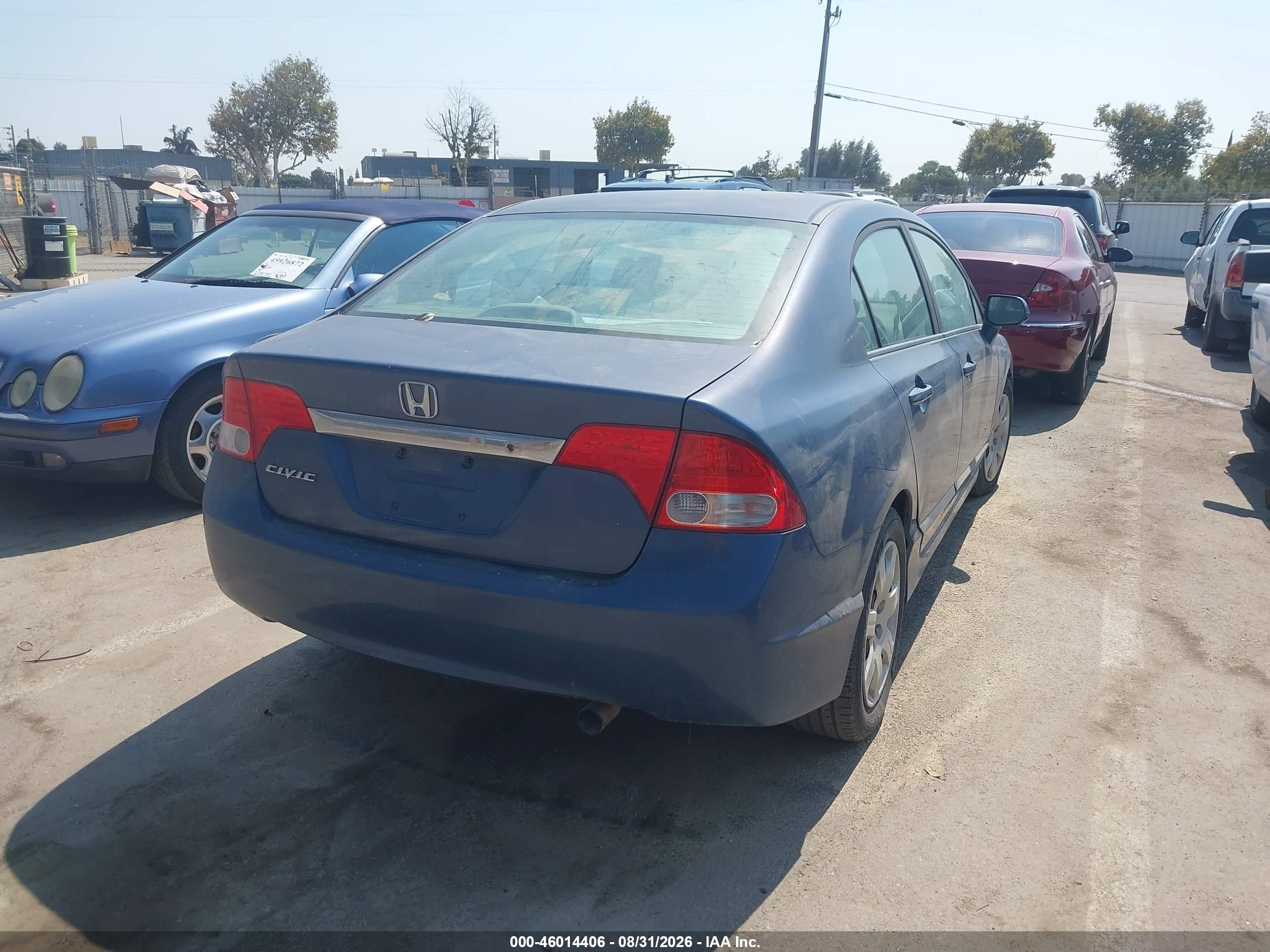 2010 Honda Civic Lx Blue vin: 19XFA1F51AE016250