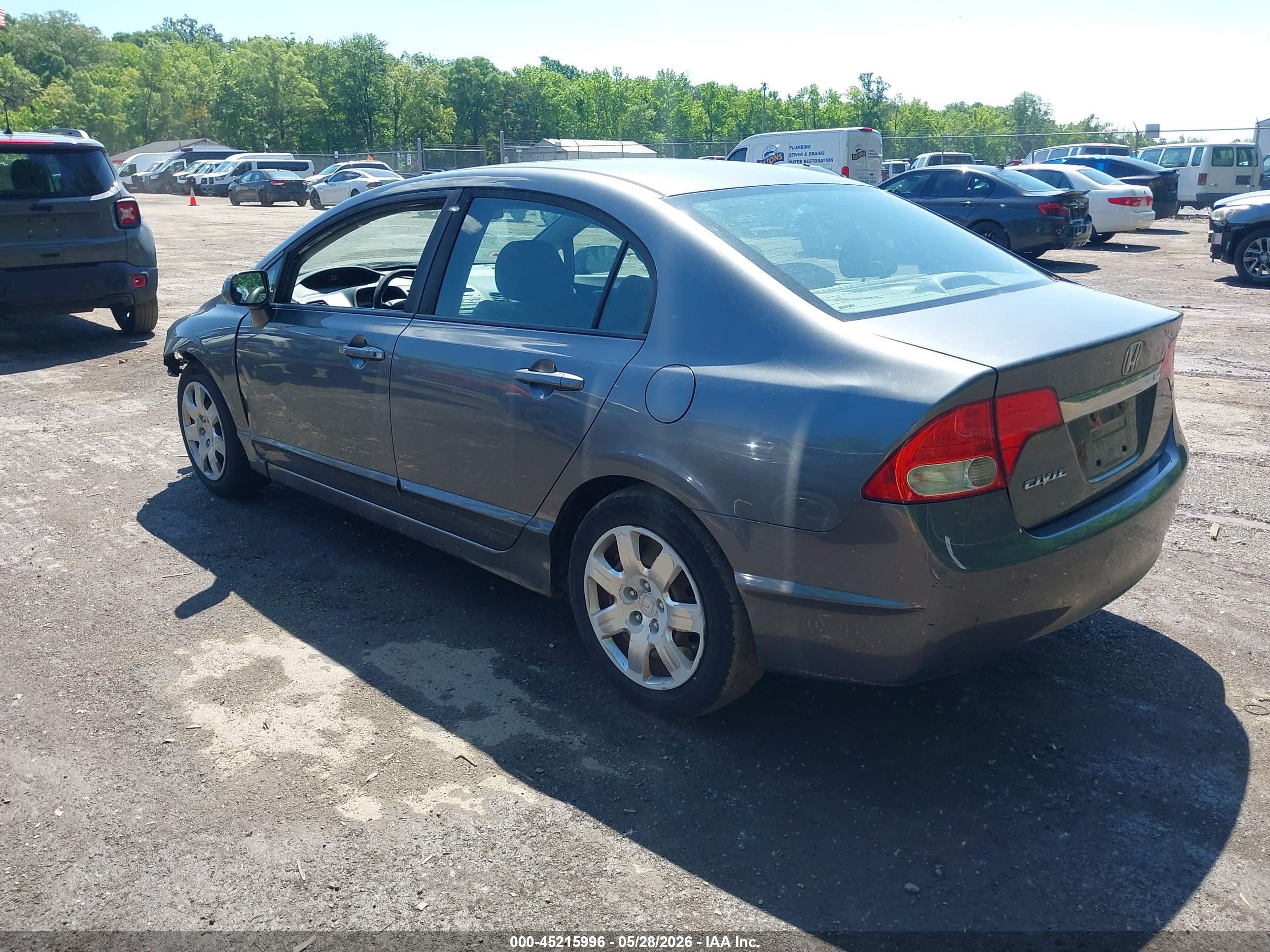 2010 Honda Civic Lx Серый vin: 19XFA1F51AE016264