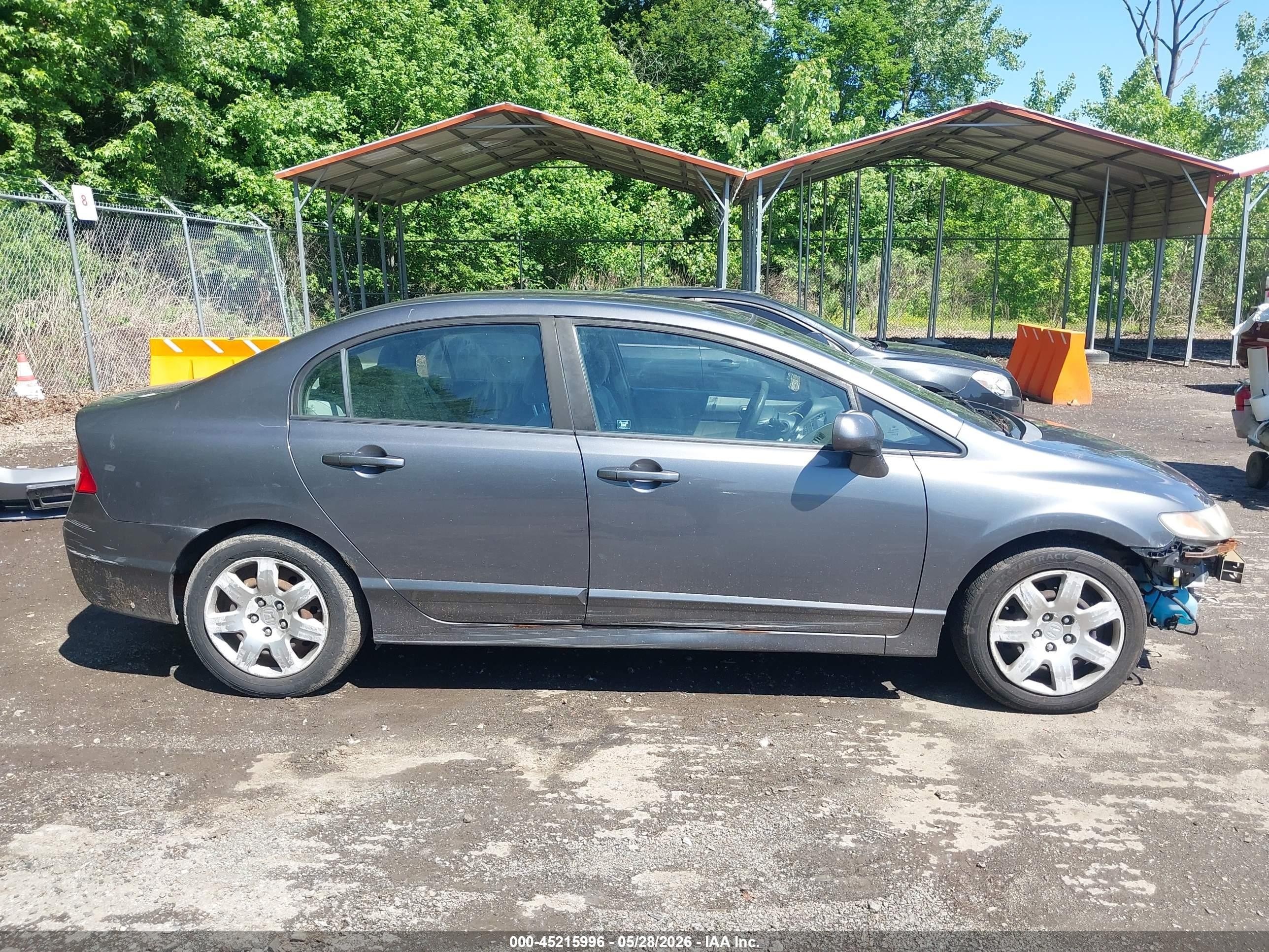 2010 Honda Civic Lx Серый vin: 19XFA1F51AE016264