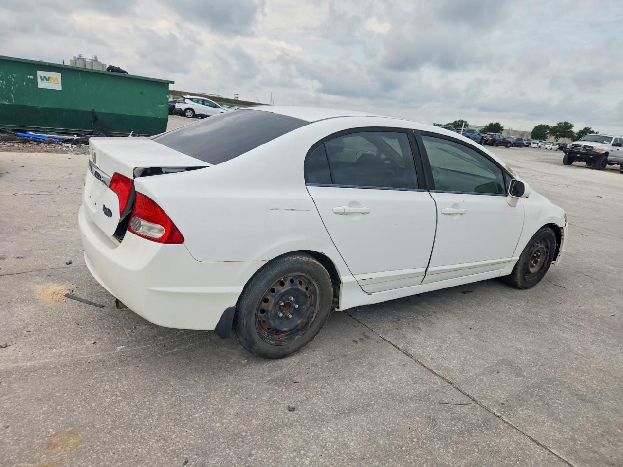 2010 Honda Civic Lx White vin: 19XFA1F51AE020945