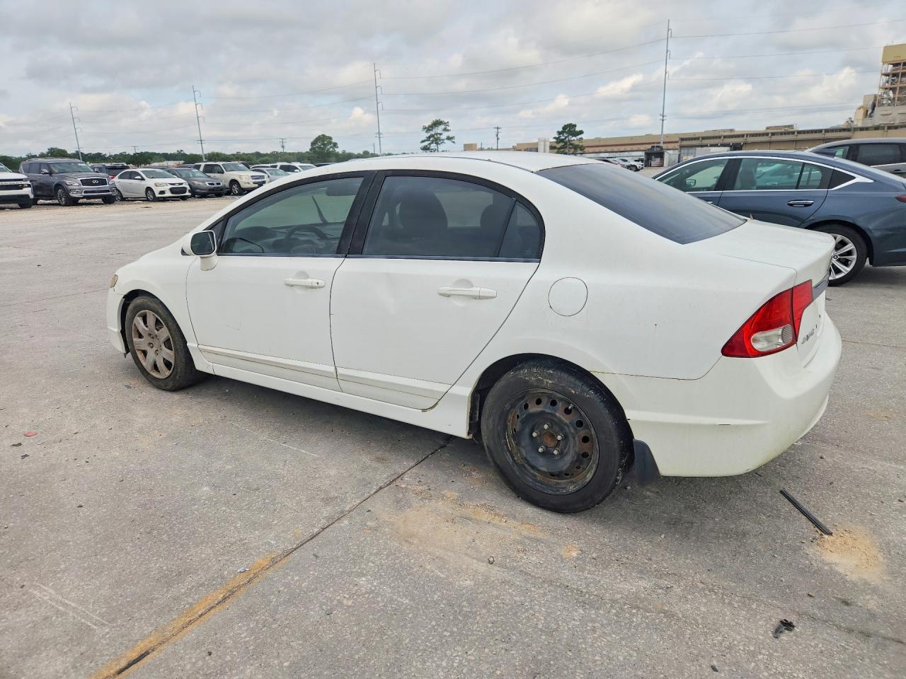 2010 Honda Civic Lx White vin: 19XFA1F51AE020945
