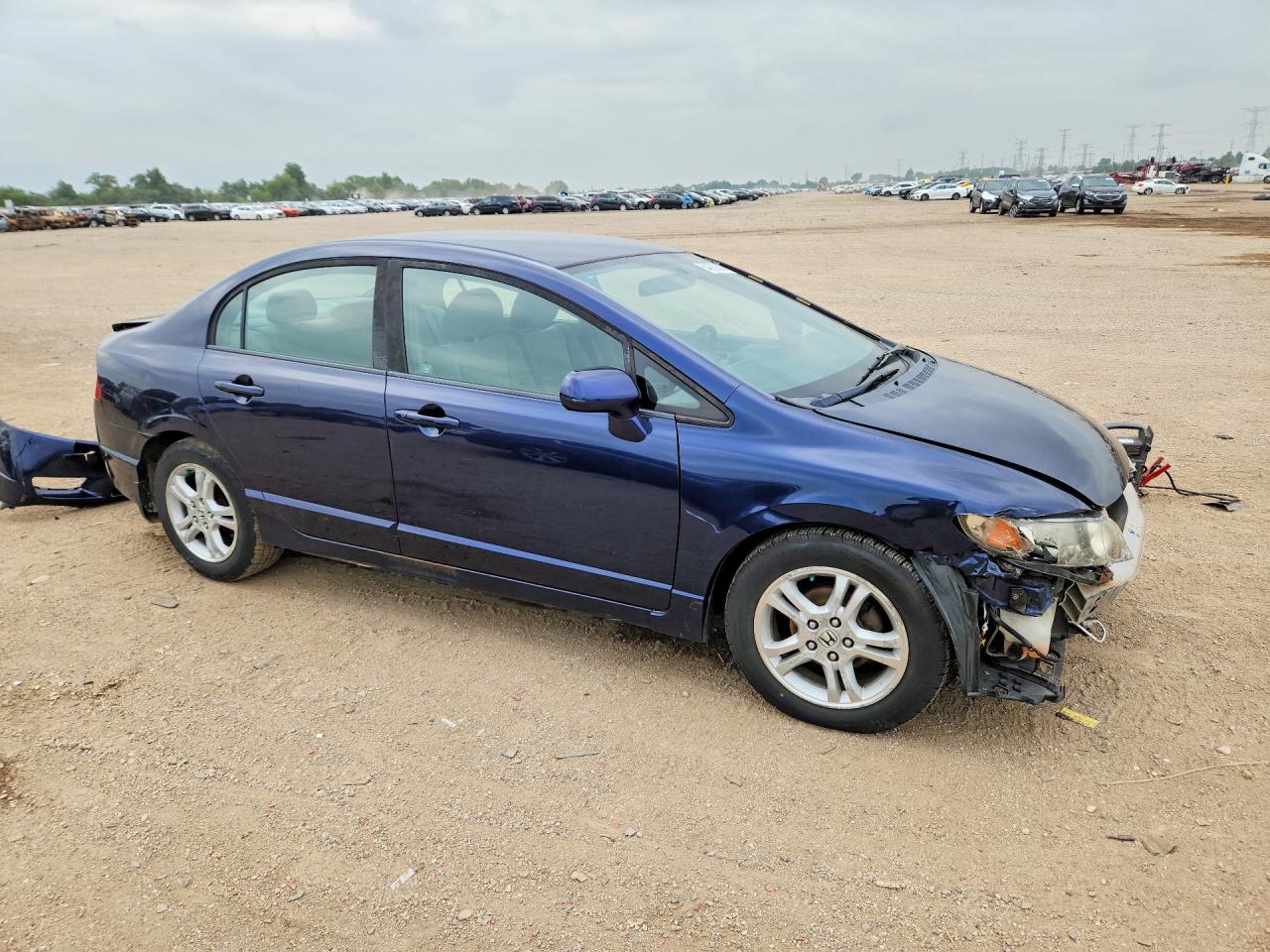 2010 Honda Civic Lx Blue vin: 19XFA1F51AE052729