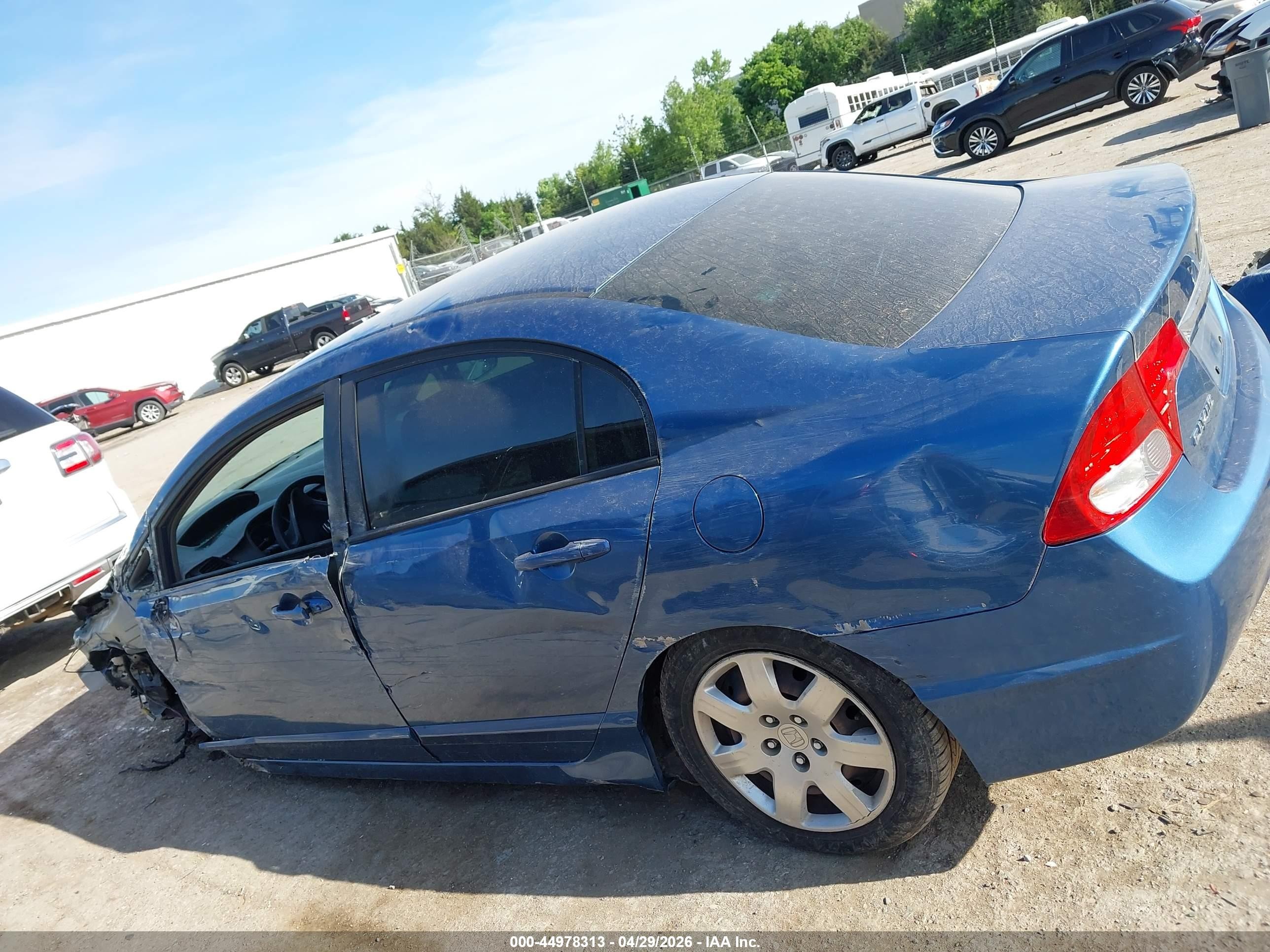 2010 Honda Civic Lx Blue vin: 19XFA1F51AE058157