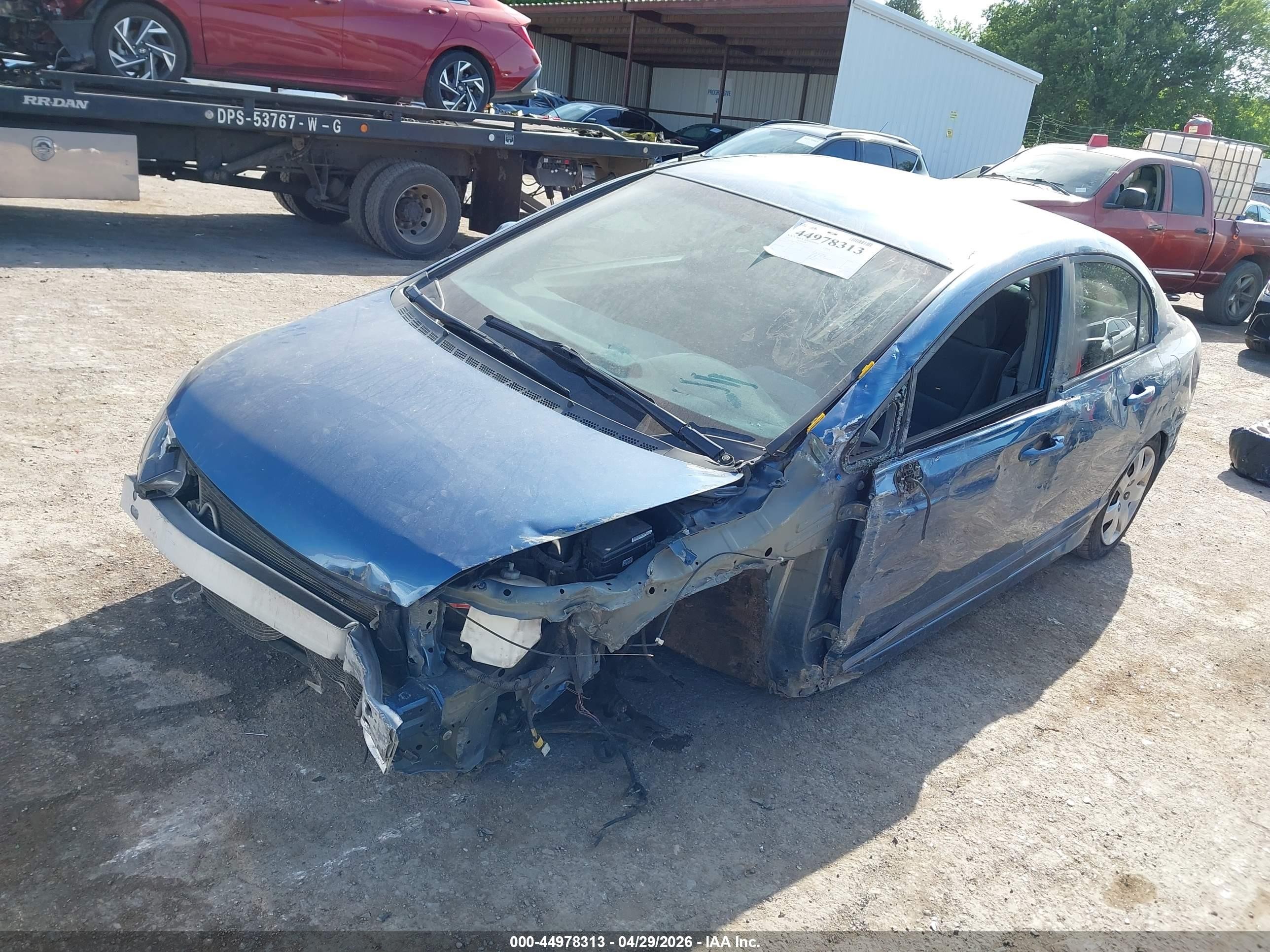 2010 Honda Civic Lx Blue vin: 19XFA1F51AE058157