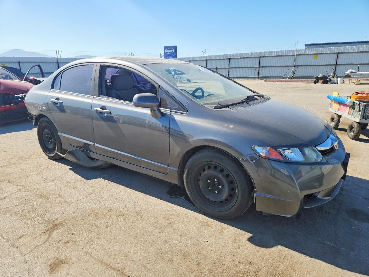 2010 Honda Civic Lx Gray vin: 19XFA1F51AE067277