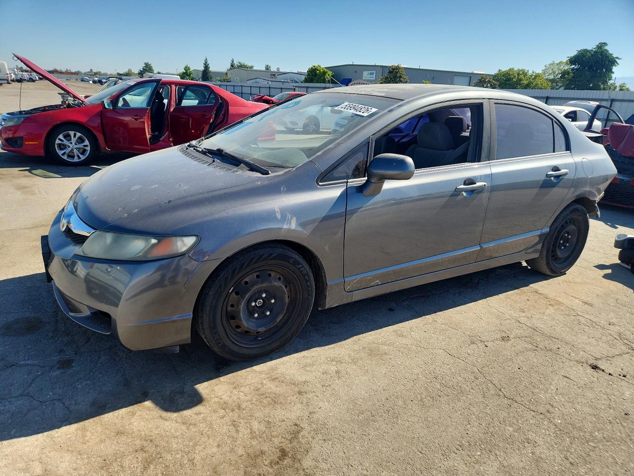 2010 Honda Civic Lx Gray vin: 19XFA1F51AE067277