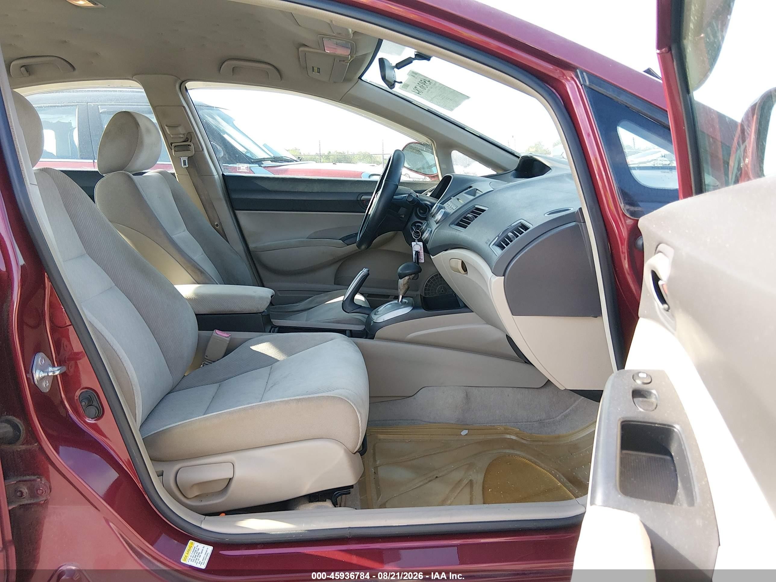2010 Honda Civic Lx Red vin: 19XFA1F51AE067909