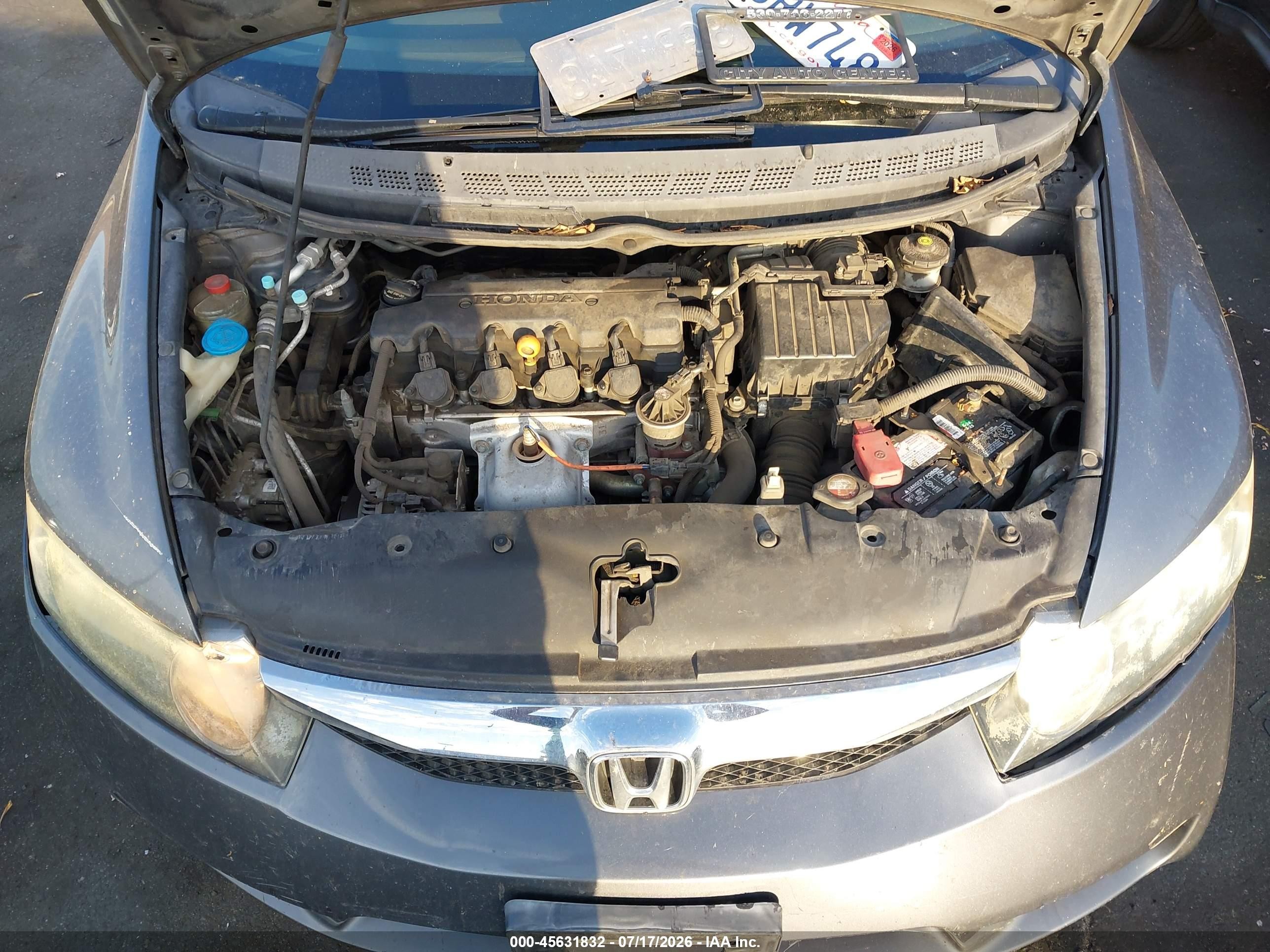 2010 Honda Civic Lx Gray vin: 19XFA1F51AE073712