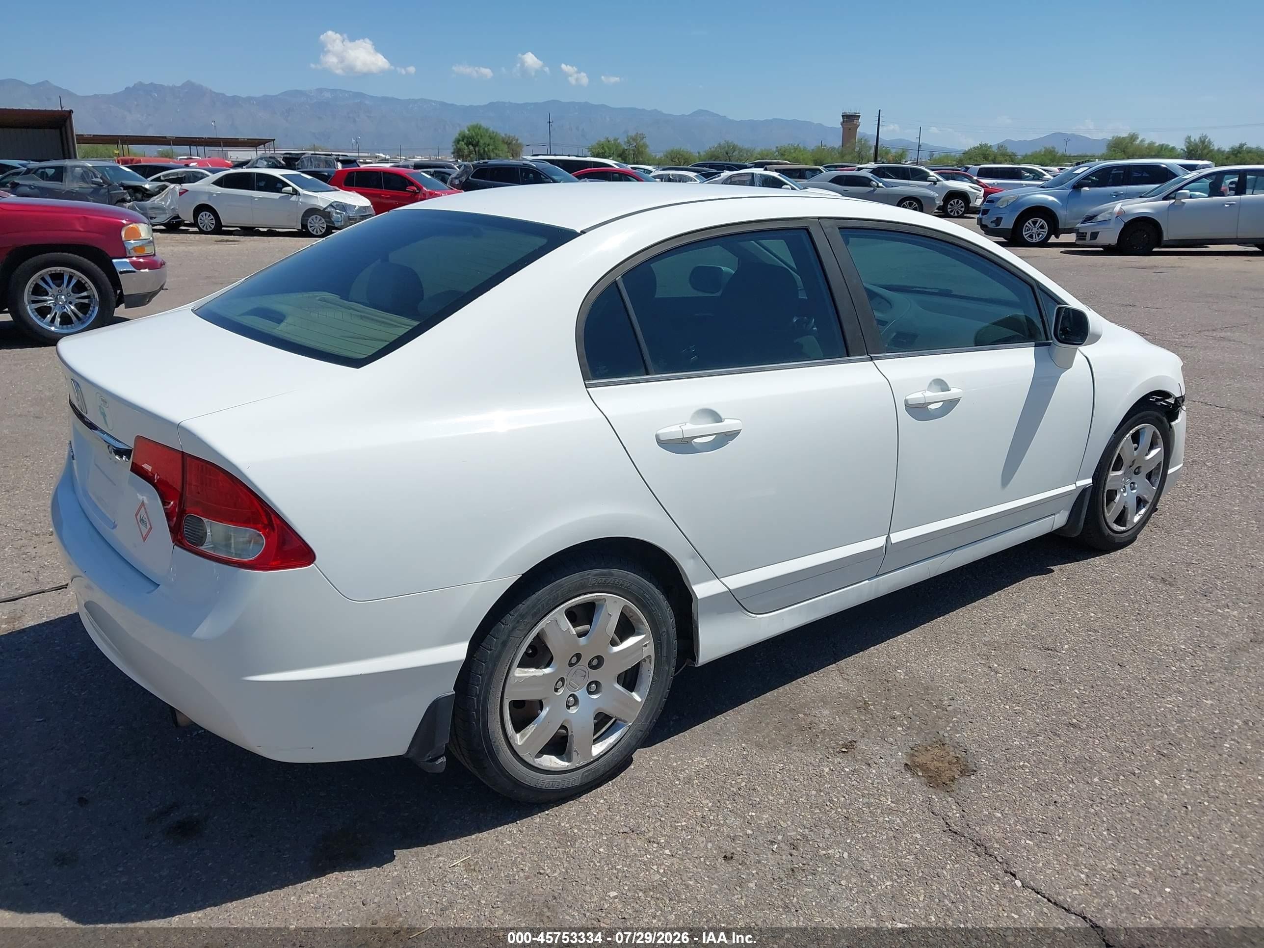 2010 Honda Civic Lx White vin: 19XFA1F51AE076917