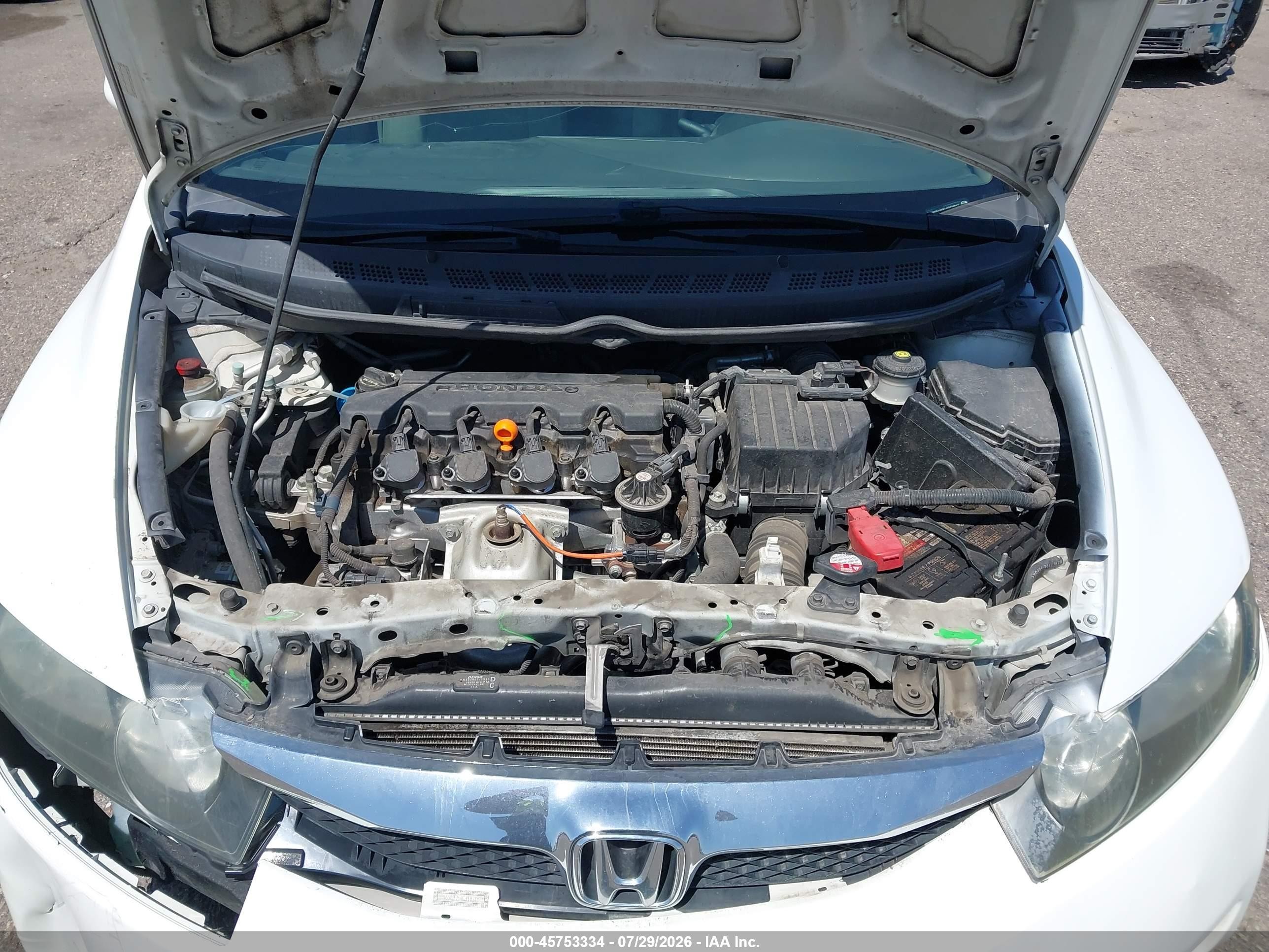2010 Honda Civic Lx White vin: 19XFA1F51AE076917