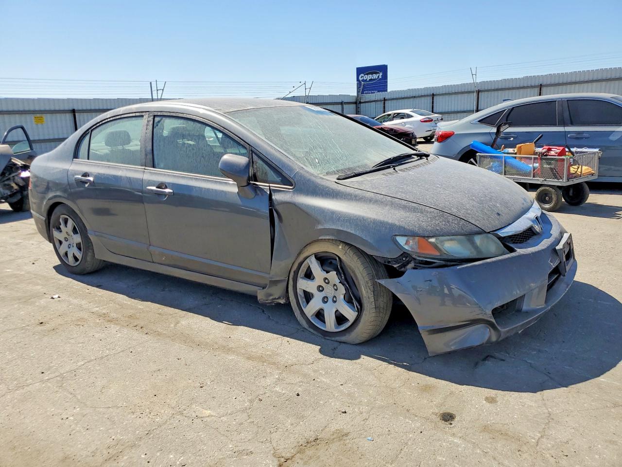 2010 Honda Civic Lx Charcoal vin: 19XFA1F51AE077243