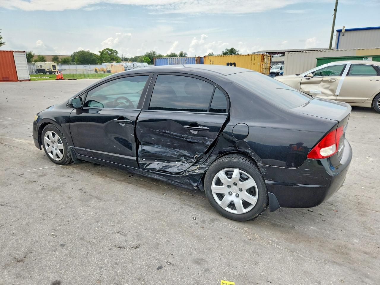 2011 Honda Civic Lx Black vin: 19XFA1F51BE001491