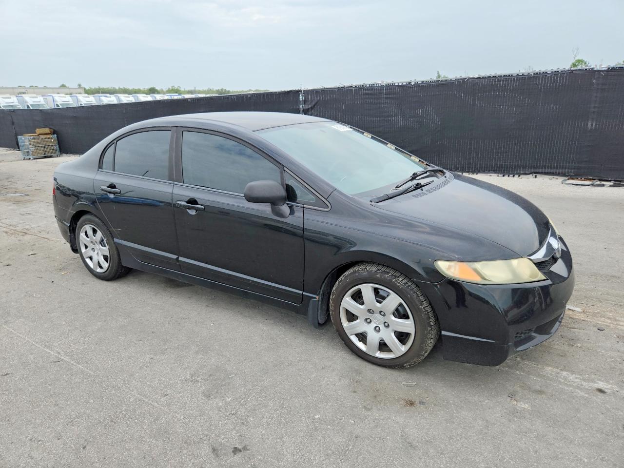 2011 Honda Civic Lx Black vin: 19XFA1F51BE001491