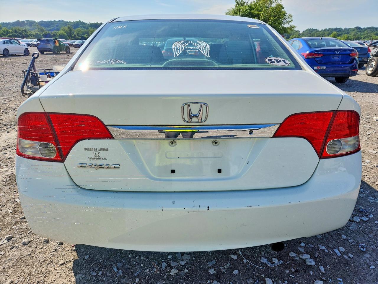 2011 Honda Civic Lx White vin: 19XFA1F51BE003788