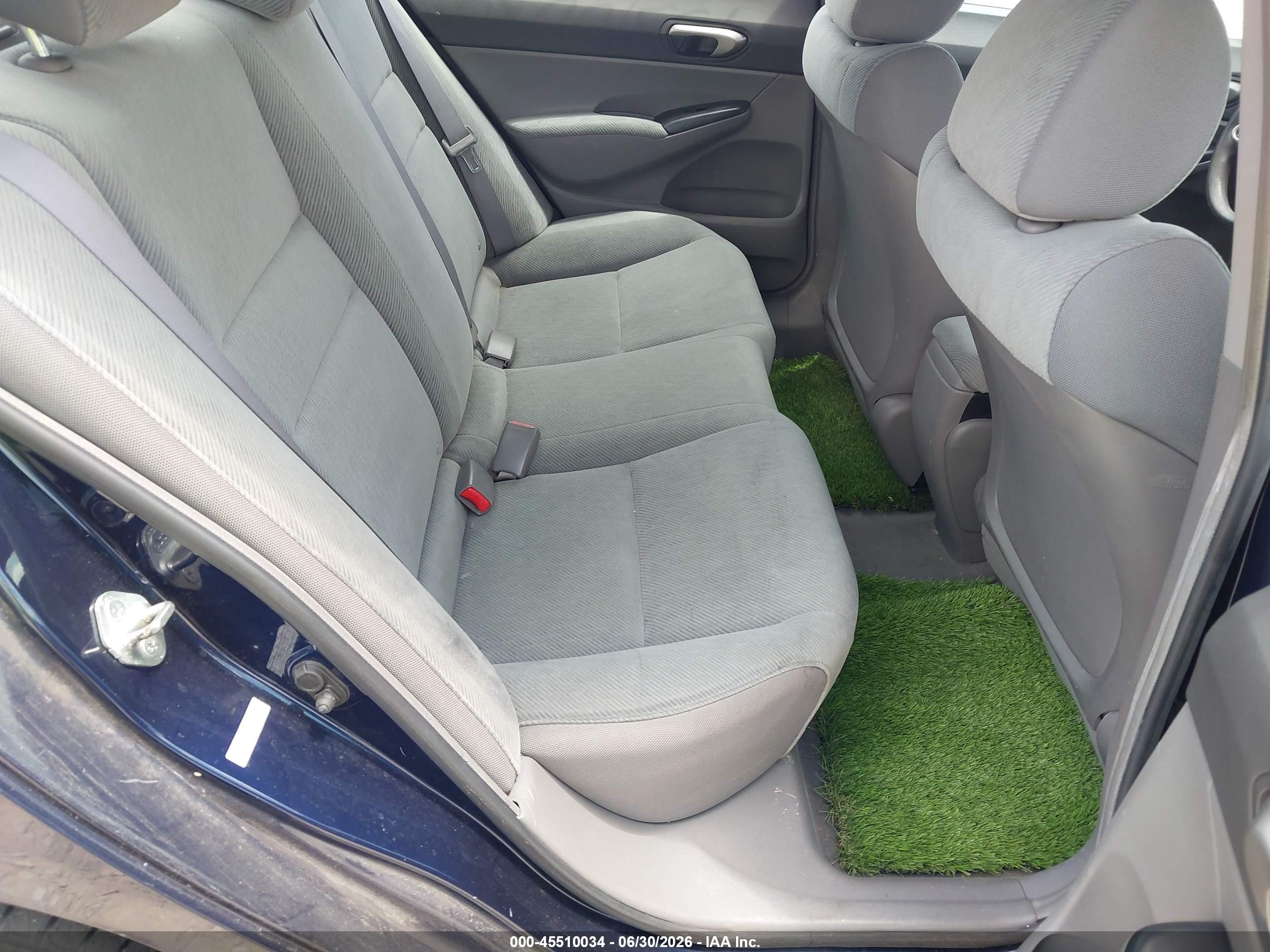 2011 Honda Civic Lx Blue vin: 19XFA1F51BE005573