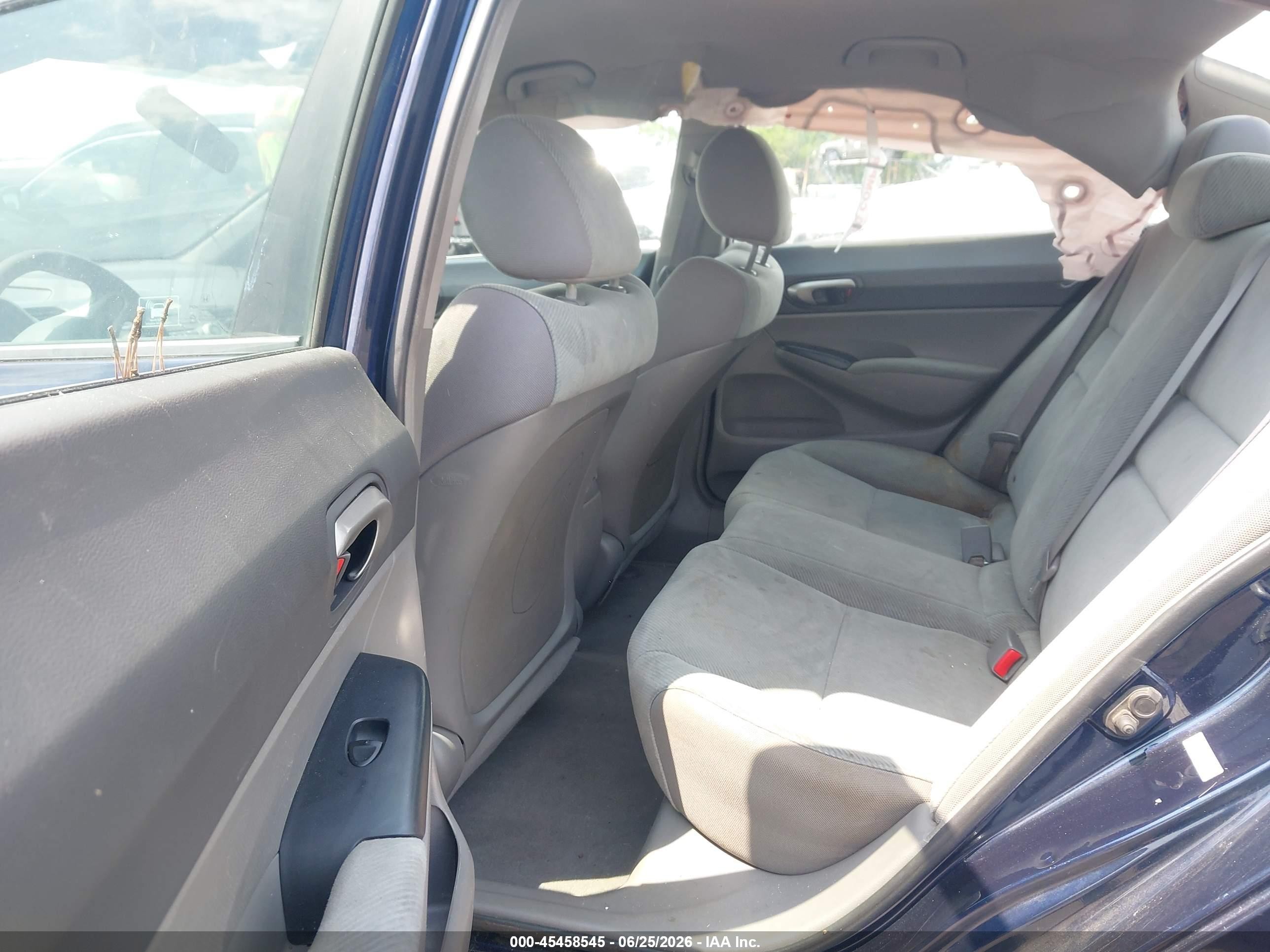 2011 Honda Civic Lx Dark Blue vin: 19XFA1F51BE010546