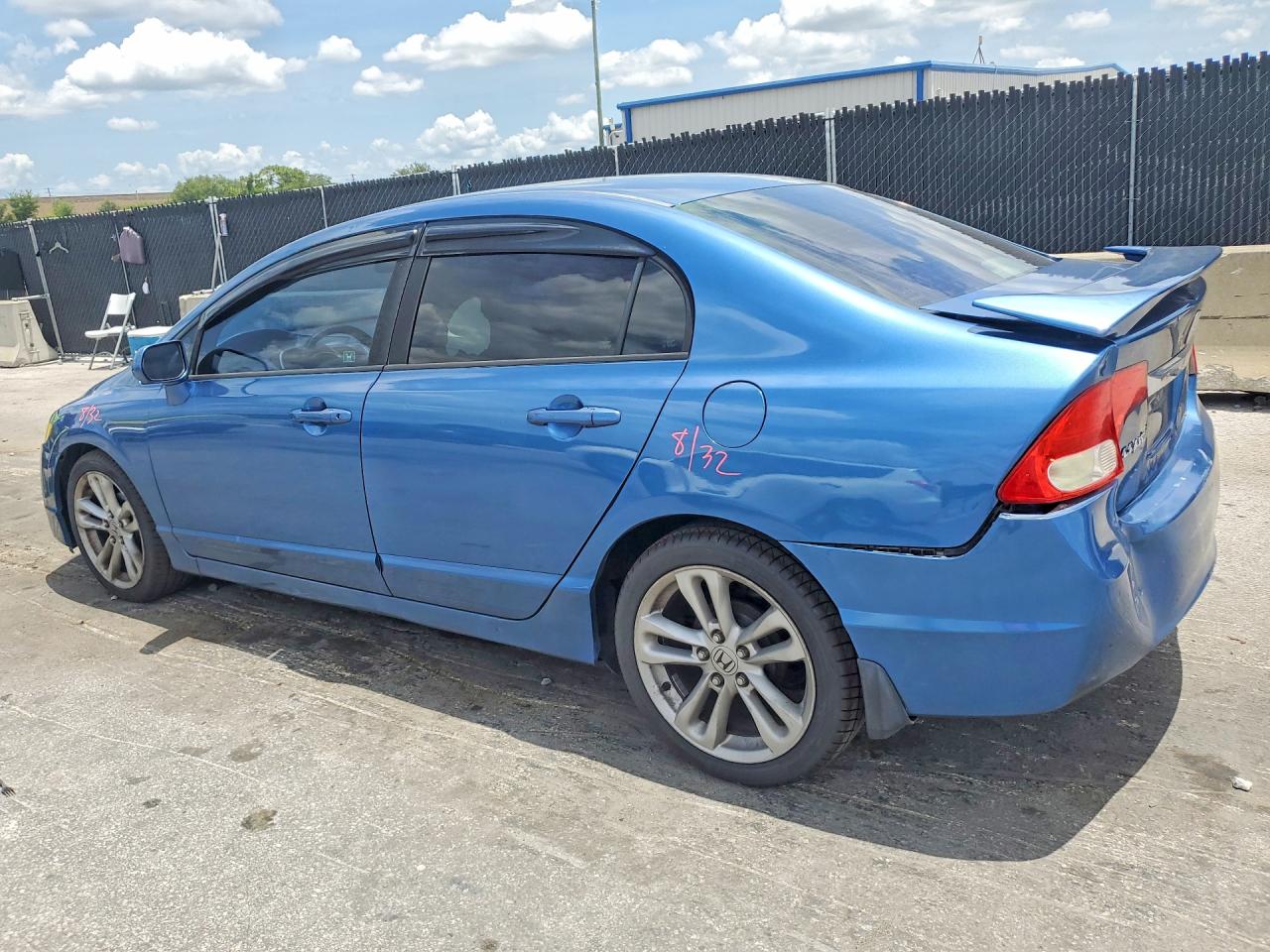 2011 Honda Civic Lx Blue vin: 19XFA1F51BE025502