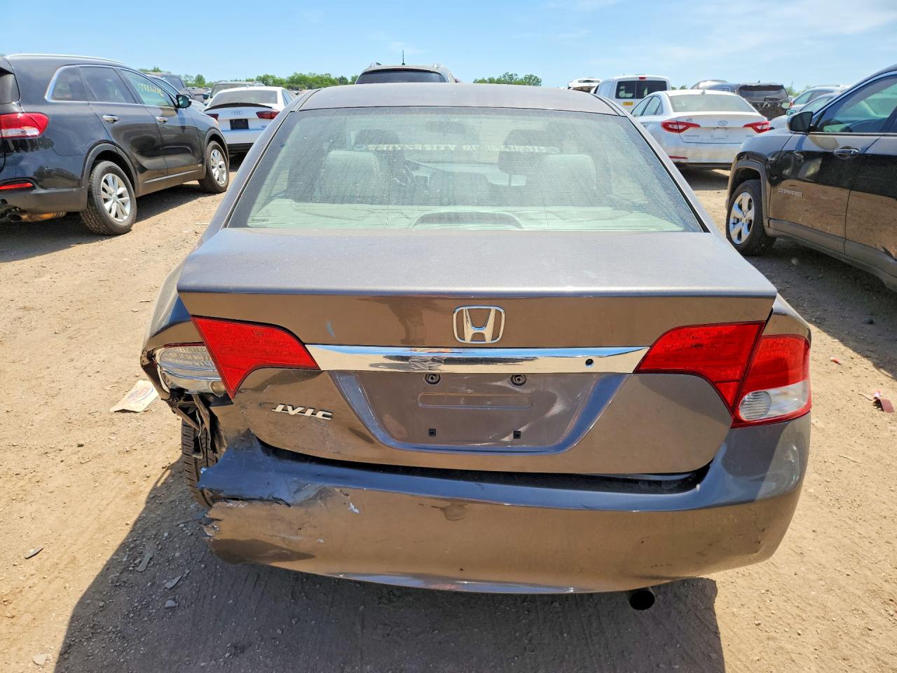 2011 Honda Civic Lx Gray vin: 19XFA1F51BE026696
