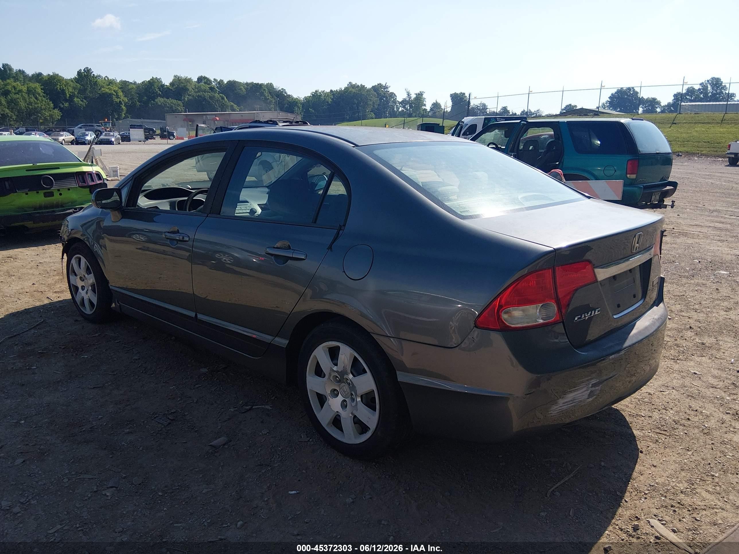 2011 Honda Civic Lx Gray vin: 19XFA1F51BE030263