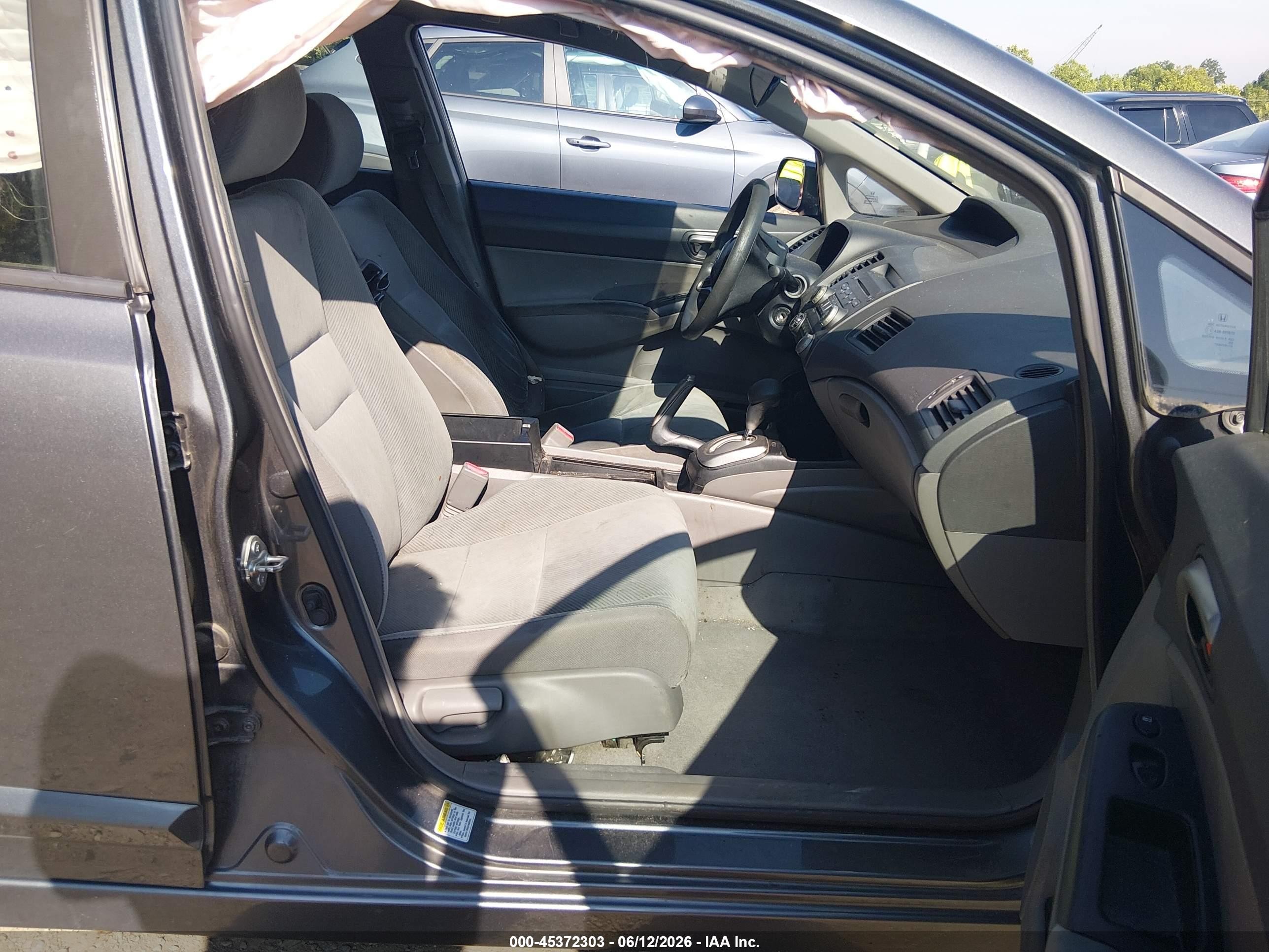 2011 Honda Civic Lx Gray vin: 19XFA1F51BE030263
