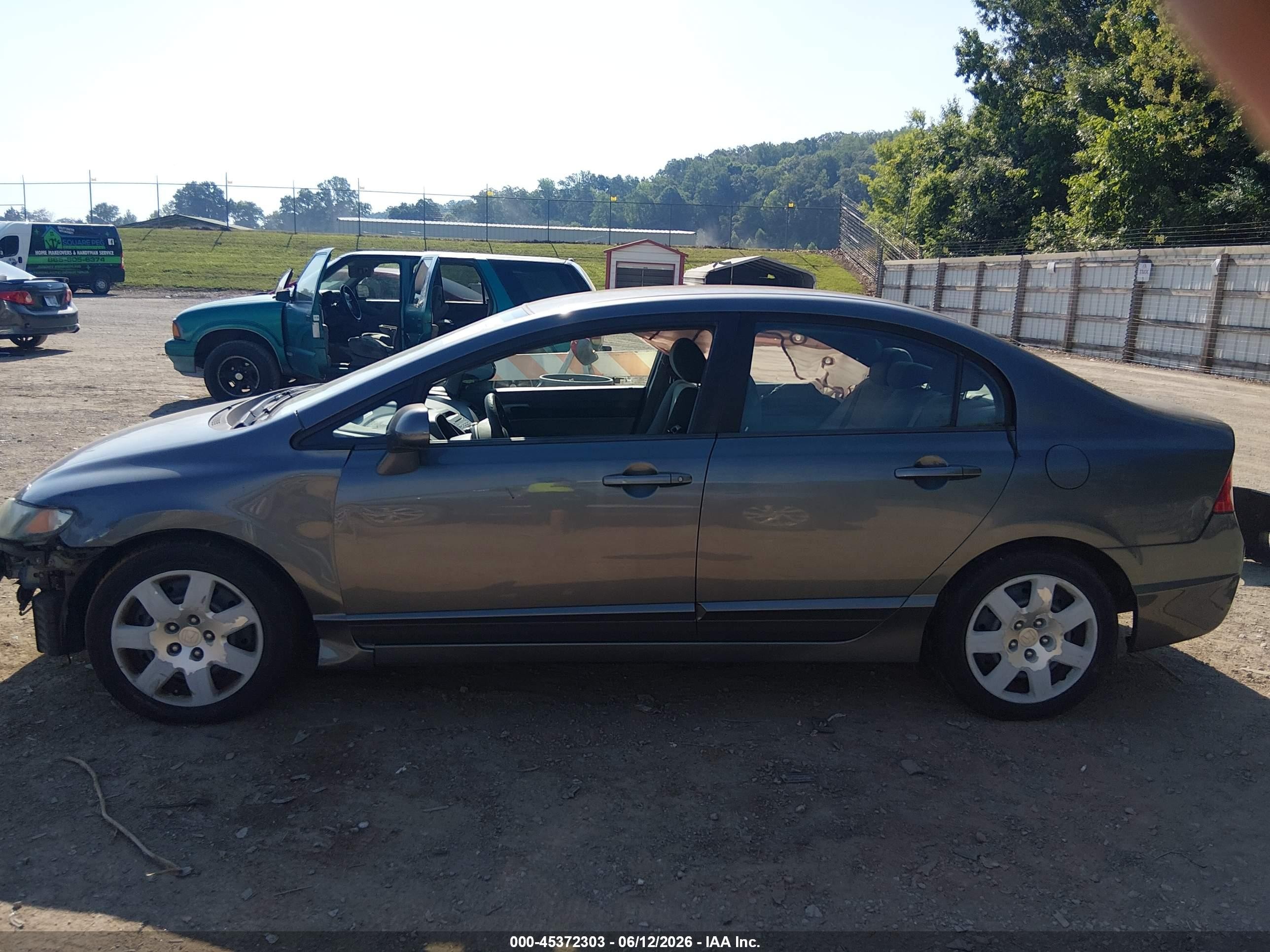 2011 Honda Civic Lx Gray vin: 19XFA1F51BE030263