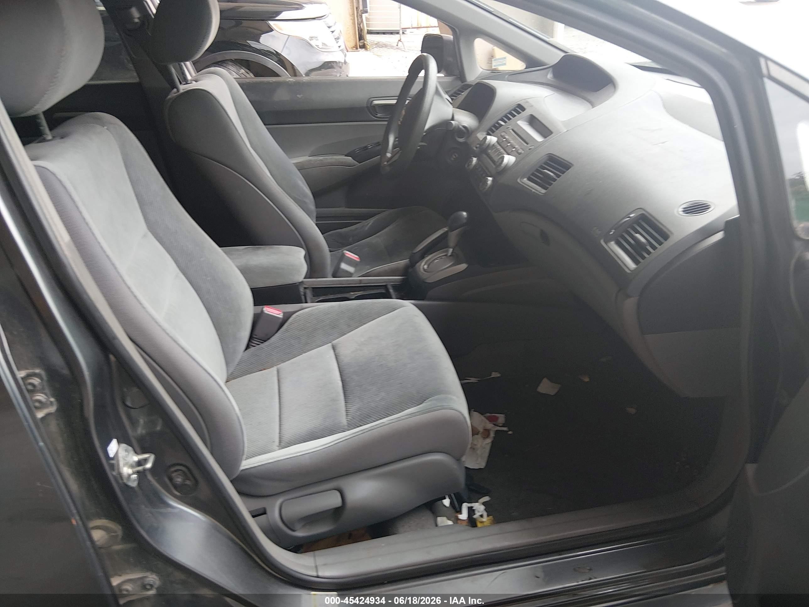 2011 Honda Civic Lx Gray vin: 19XFA1F51BE035477