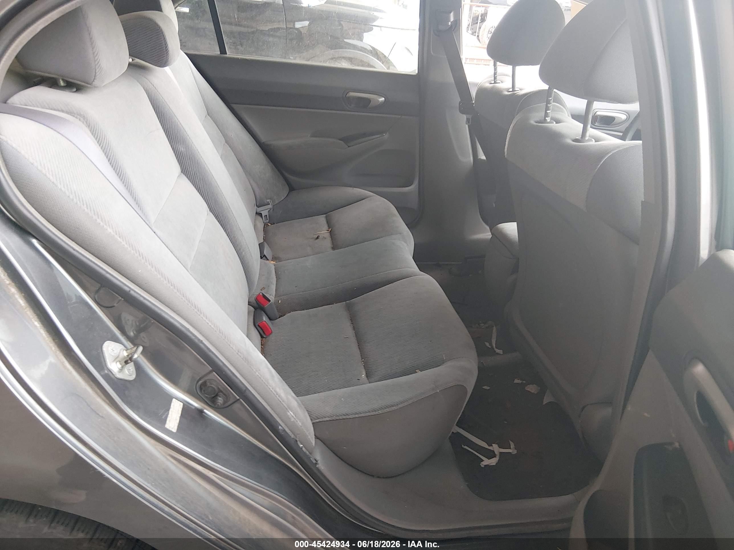 2011 Honda Civic Lx Gray vin: 19XFA1F51BE035477