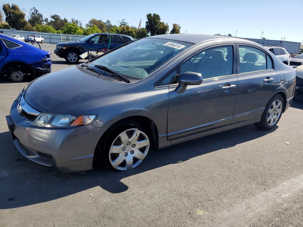 2011 Honda Civic Lx Gray vin: 19XFA1F51BE041697