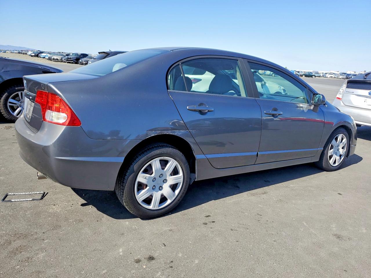 2011 Honda Civic Lx Gray vin: 19XFA1F51BE041697
