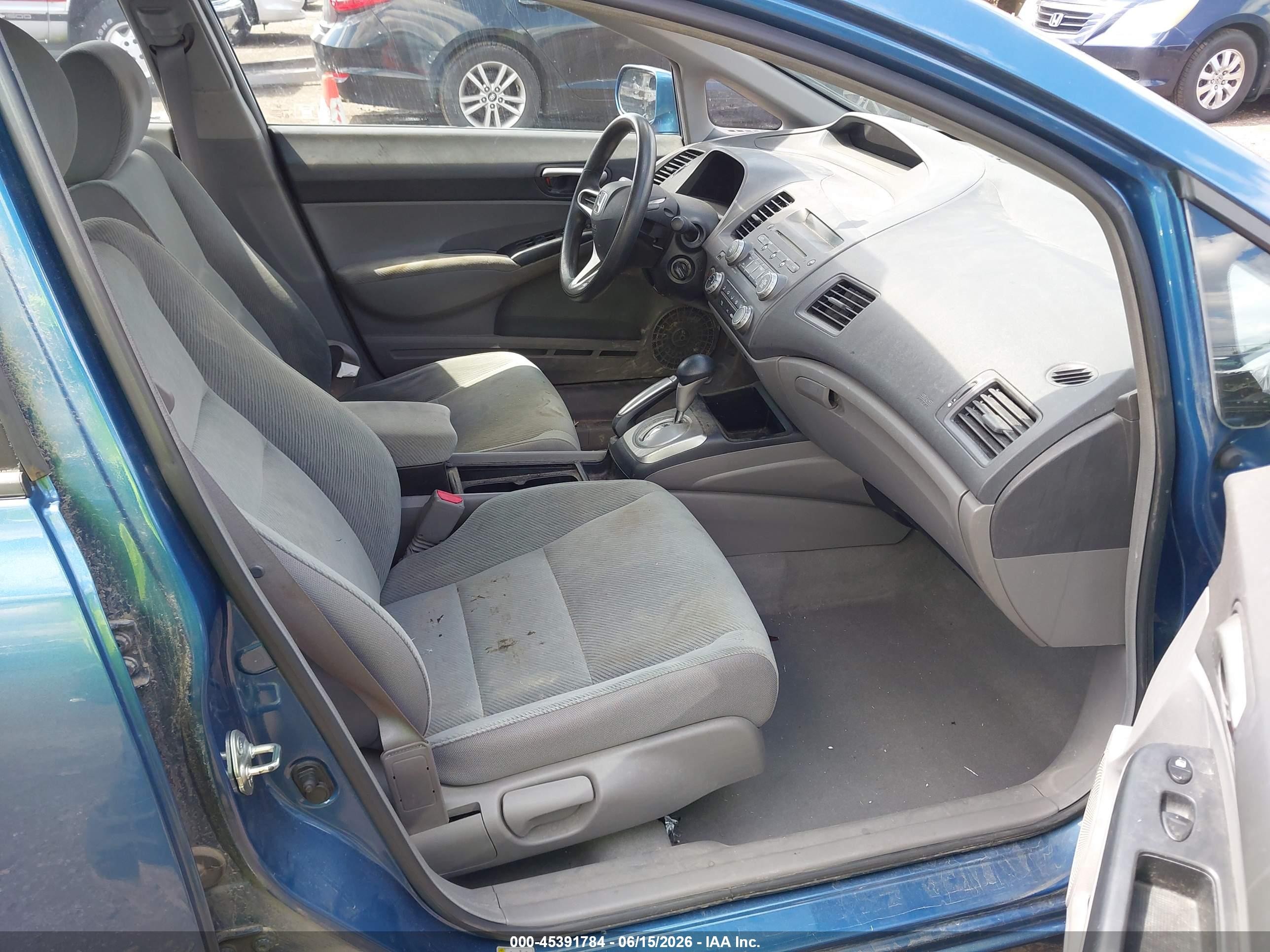 2011 Honda Civic Lx Blue vin: 19XFA1F51BE047791