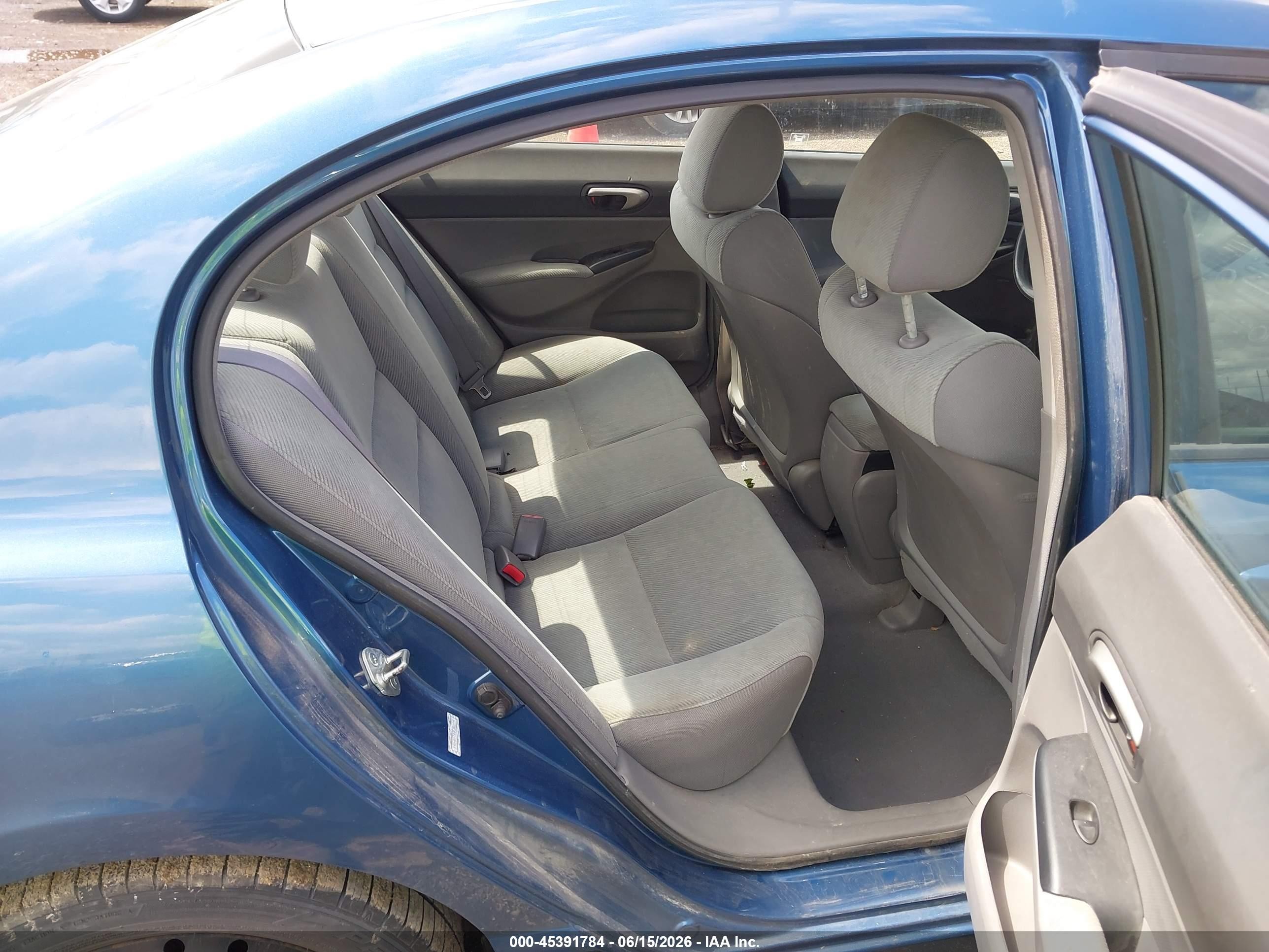 2011 Honda Civic Lx Blue vin: 19XFA1F51BE047791
