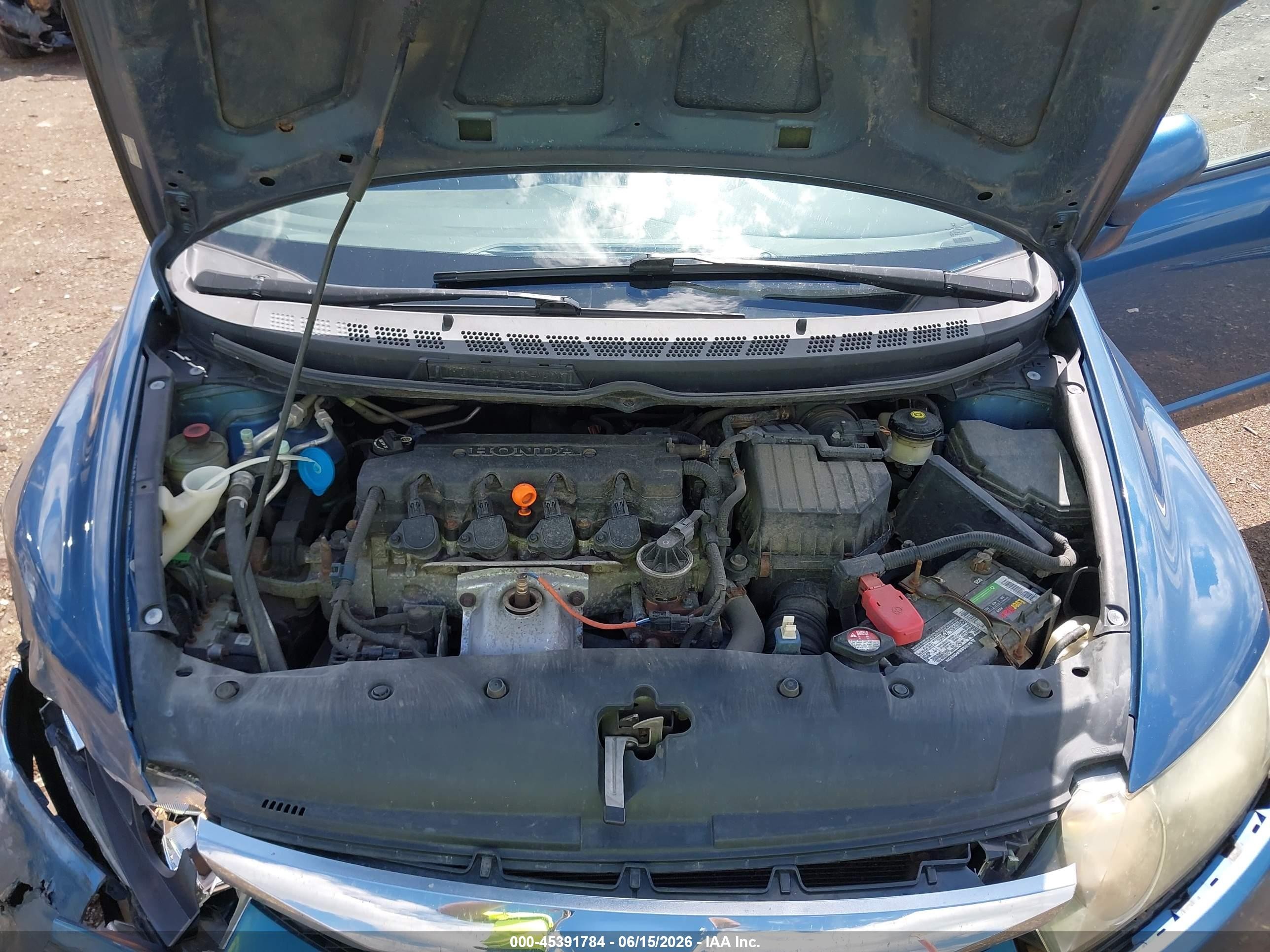 2011 Honda Civic Lx Blue vin: 19XFA1F51BE047791